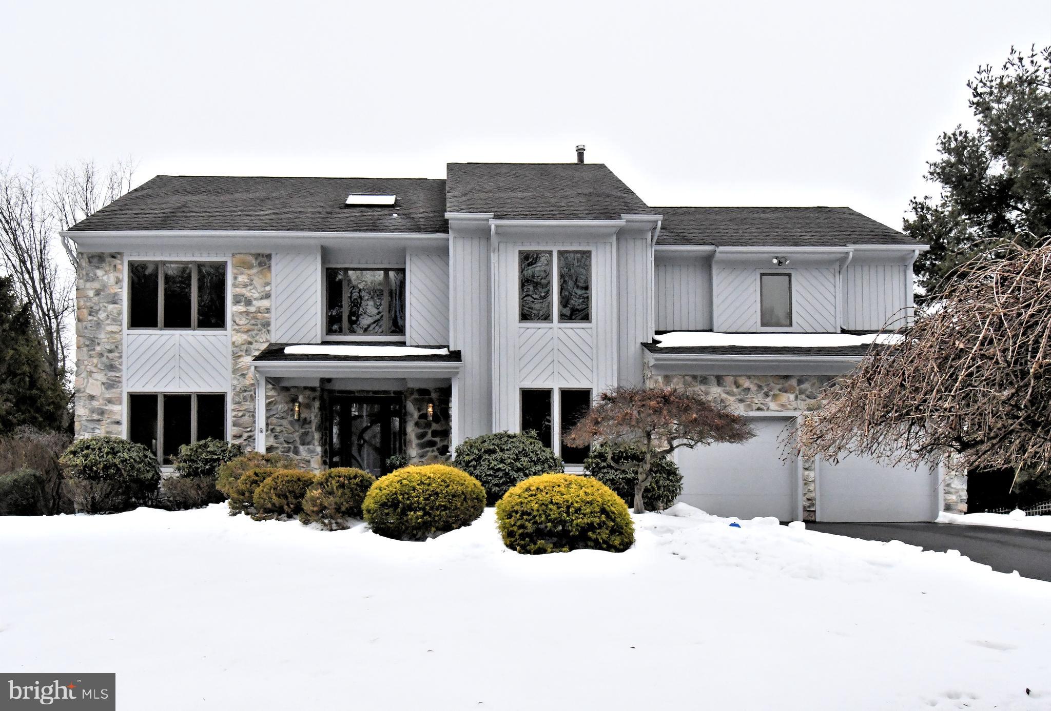 Nestled on a quiet cul-de-sac in a highly desirable community, this exceptionally meticulous Estate home offers exceptional space, comfort, and thoughtful design throughout. Pride of ownership shines through in each and every detail.  Featuring 4 bedrooms, 3 full baths, and 1 half bath, the home blends traditional elegance with an open, modern layout ideal for everyday living and entertaining.
The main level includes a Grand Foyer that greets you. The Formal Living Room and Formal Dining Room are adjacent and perfectly situated for easy entertaining. The private First-floor Office or Den provides a dedicated work from home space. The rare, expanded Family Room floor plan creates a seamless flow between the impressive Family Room with Gas Fireplace and the Gourmet Kitchen, forming one expansive, light-filled gathering area that overlooks the rear grounds. The Gourmet Cherry Kitchen is beautifully appointed with Stainless Steel appliances,  Granite Countertops, a center island, breakfast room, and an oversized pantry for abundant storage. A Chef's dream!
Upstairs, the expansive Primary Suite is a true retreat unto itself! Behind  the double door entry, there is a separate sitting room or second office and a luxurious Ensuite Bath featuring vaulted ceilings, dual vanities, a deep jetted soaking tub, and a separate stall shower. Sun soaked, the Primary Suite has 2 walk-in closets, one of which is the entire length of the bedroom and has custom organizers. The 3 additional bedrooms are generously sized, offer ample closet space and are serviced by the Hall Bathroom.
The Finished Walk-Out lower level provides an entire additional living zone with recreation areas, a full bathroom, dry bar, recessed lighting with dimmers, and substantial storage. This area could serve as a living area for an Au Pair or In Law Suite.  Because of the original Family Room floor plan expansion, the home also includes a rare exterior storage area with direct yard access, ideal for lawn equipment and outdoor items
Step outside the Family Room onto your composite deck, complete with a dedicated gas line for grilling.   This inviting outdoor space is perfect for morning coffee or evening relaxation while overlooking the serene setting. Privacy abounds as you enjoy the beautifully landscaped yard with  mature landscaping.  Additional highlights include a custom paver walkway, Security System, Central Vacuum system, and meticulous maintenance throughout! The decorative Stained Glass look of the front door,  Master Bath window and Hall Bathroom window is a film overlay, and can be easily removed, if desired.  Highly acclaimed Council Rock School District. The community has both tennis and pickleball courts and walking/jogging/biking paths that connect the different enclaves sections of the development. Close to everything, yet quietly tucked away.... you are minutes away from Historic Newtown Boro, upscale shopping, myriad of choice restaurants, nearby Tyler State Park, 2 train stations to Philadelphia, I-95, and US 1. This exceptional home truly embodies elegance and is for the discerning buyer. Just unpack your bags, move in, and enjoy! Call today for an appointment...it will not last!