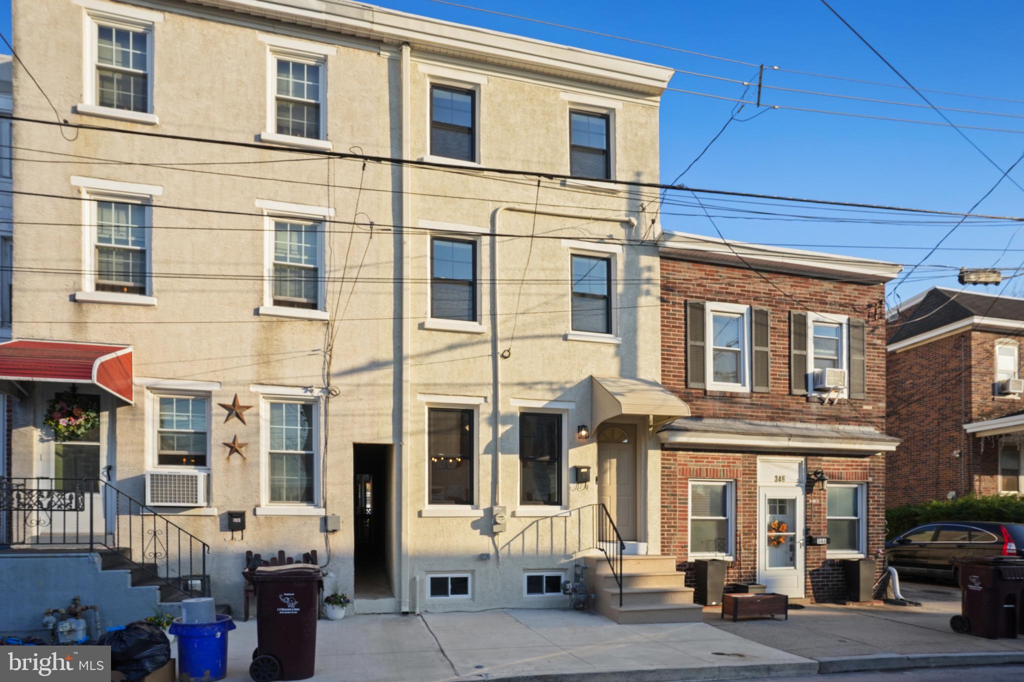 *** Ask me about the 3% down with NO PMI !! ***  Rates as low as 6.25 (WSFS Bank) *** 344 Grove Street is a rare find in Bridgeport — a row home renovated down to the bones with no shortcuts and no compromises. New framing, new electrical, new plumbing, new high-efficiency HVAC, and a new silicone roof system. Every system in this home is new.
The gourmet kitchen is the heart of the home — white shaker cabinets, quartz countertops, a tiled backsplash, a dedicated pantry, and a brand new GE 4-piece appliance package, all filled with natural light from a skylight overhead. Luxury vinyl plank flooring flows seamlessly through every level, and two fully tiled bathrooms bring a clean, finished look throughout.
A dedicated third floor laundry room with washer and dryer included makes everyday living effortless. The unfinished basement offers generous storage with a French drain and sump pump already in place.
Outside, the home has been freshly painted with all-new high-efficiency double-hung windows throughout. The backyard is its own retreat — a covered patio, fresh landscaping, a new 6-foot privacy fence, and an updated shed for additional storage.
Insulated party walls keep things quiet. Nothing deferred. Nothing to fix. Just move in.
If quality and attention to detail matter to you, this is the house.
Minutes to King of Prussia, KOP Town Center, 422, and I-76. Upper Merion School District. Steps from transit.
Schedule your showing today!

"Owner is a licensed PA real estate agent."