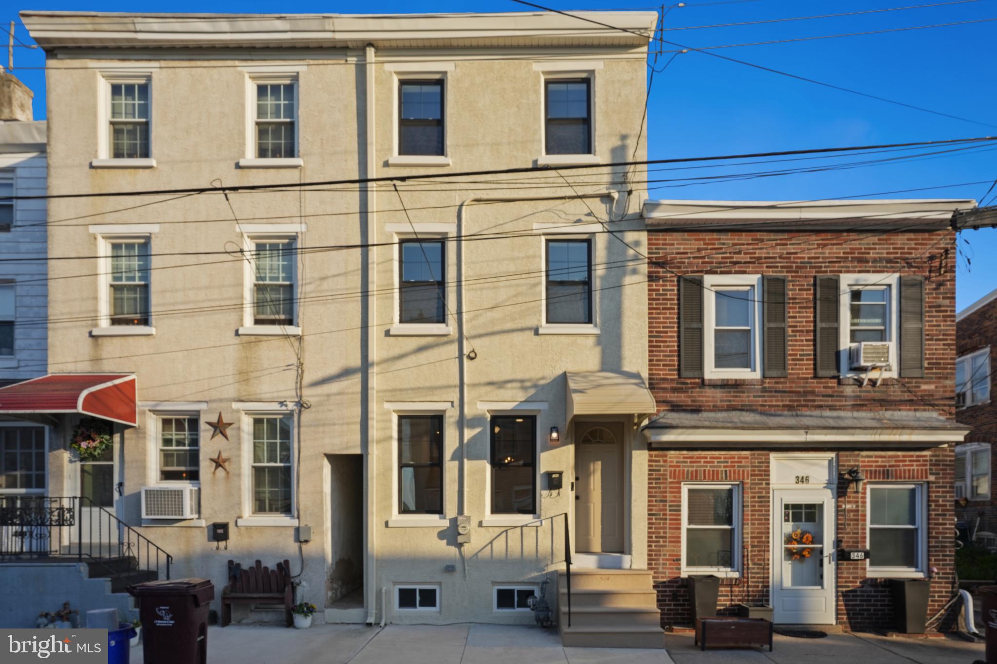 344 Grove Street is a rare find in Bridgeport — a row home renovated down to the bones with no shortcuts and no compromises. New framing, new electrical, new plumbing, new high-efficiency HVAC, and a new silicone roof system. Every system in this home is new.
The gourmet kitchen is the heart of the home — white shaker cabinets, quartz countertops, a tiled backsplash, a dedicated pantry, and a brand new GE 4-piece appliance package, all filled with natural light from a skylight overhead. Luxury vinyl plank flooring flows seamlessly through every level, and two fully tiled bathrooms bring a clean, finished look throughout.
A dedicated third floor laundry room with washer and dryer included makes everyday living effortless. The unfinished basement offers generous storage with a French drain and sump pump already in place.
Outside, the home has been freshly painted with all-new high-efficiency double-hung windows throughout. The backyard is its own retreat — a covered patio, fresh landscaping, a new 6-foot privacy fence, and an updated shed for additional storage.
Insulated party walls keep things quiet. Nothing deferred. Nothing to fix. Just move in.
If quality and attention to detail matter to you, this is the house.
Minutes to King of Prussia, KOP Town Center, 422, and I-76. Upper Merion School District. Steps from transit.
Schedule your showing today!

"Owner is a licensed PA real estate agent."
