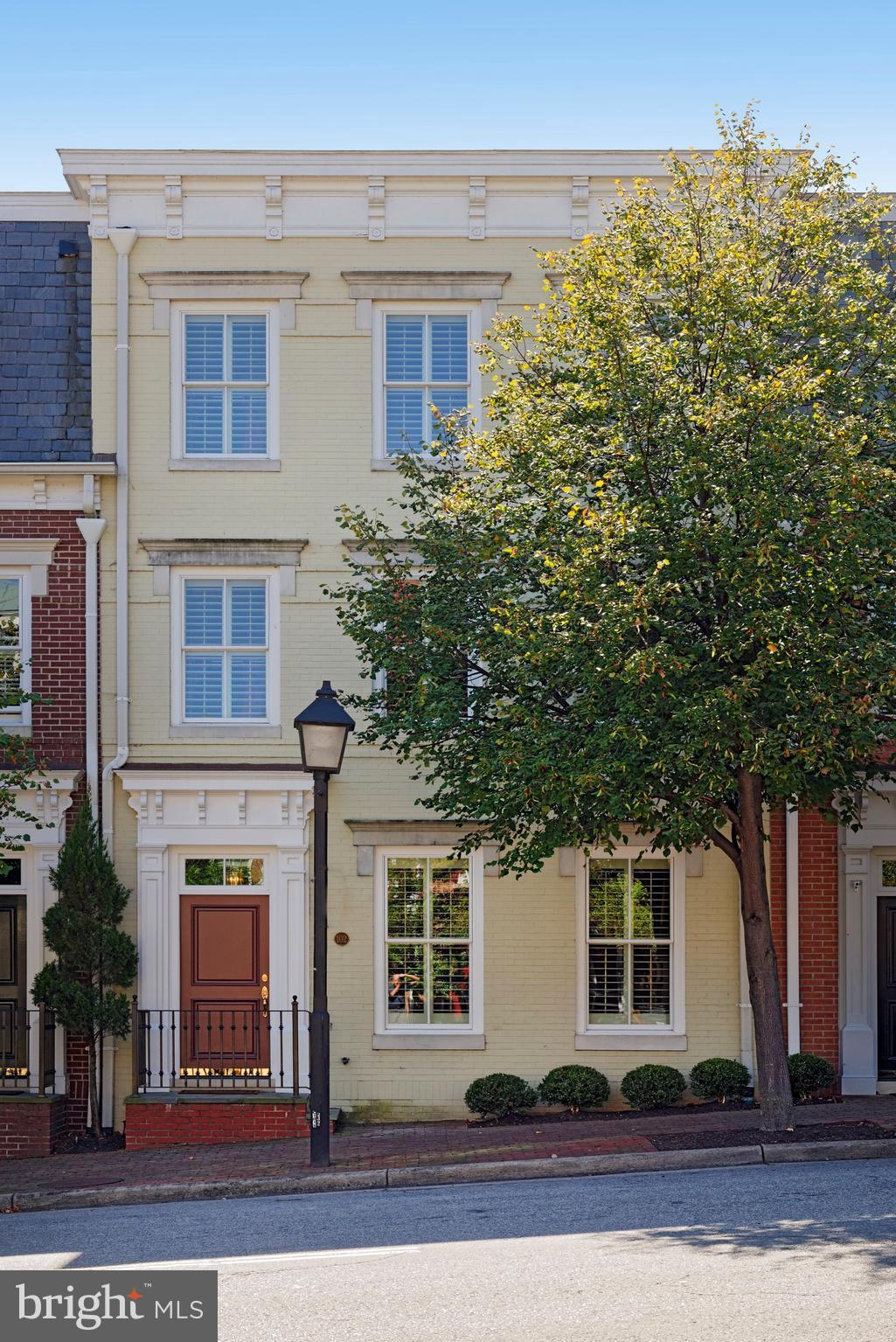 Beautiful hardwood floors, handsome formal rooms, a family room adjacent to the kitchen, large bedroom suites, each with its own luxurious bath, abundant closets, 2 fireplaces and 2-car garage are all wonderful components of this picture perfect home. Built-ins in the library, a speaker system, an exercise room and an interior elevator reaching all floors. Walk to restaurants & interesting shops.