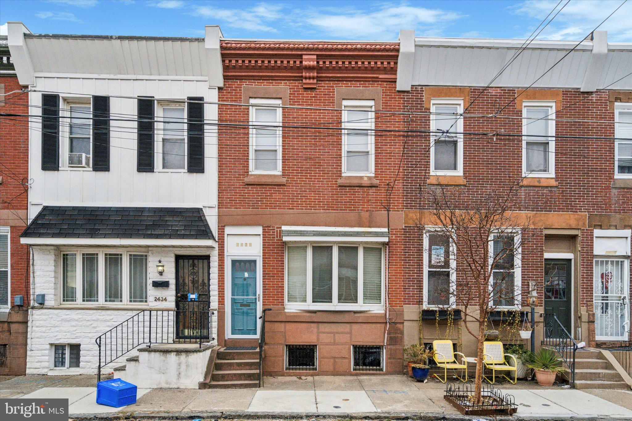 Step into timeless elegance at this beautifully updated 3-bedroom, 1-bathroom rowhome in the heart of Ole Kensington. Built in 1875, 2432 E Hazzard Street  boasts a stunning brick façade with a classic brownstone skirt that captures the historical charm of the neighborhood while showcasing tasteful modern updates.  Inside, you’ll find an inviting space that balances vintage character with contemporary appeal. The home features new windows that fill every corner with natural light, and the newly installed flooring adds a fresh, polished look. The updated kitchen is a true highlight, blending modern design with thoughtful touches that nod to the home's storied past.  Throughout the home, elements of its history have been preserved, offering a fanciful, nostalgic ambiance that is sure to captivate. Whether it’s the intricate details of the craftsmanship or the unique character that only a 19th-century home can provide, this property is a rare find.  Situated on a quaint street in one of Philadelphia's most sought-after neighborhoods, you'll enjoy the best of both worlds: the vibrant energy of Fishtown's shops, restaurants, and entertainment, combined with the serenity of a cozy, historic home.  Don't miss this opportunity to own a piece of Philadelphia history, updated for today’s lifestyle. Schedule your tour today!