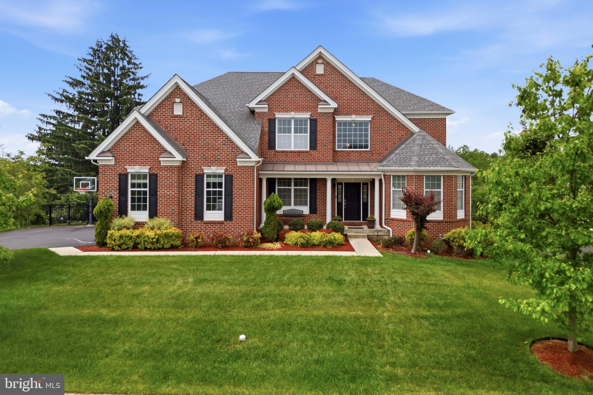 Your wait for your DREAM home is over ! Magnificent, impeccable 5 Bedroom, 4.5 Bath home on a premium private half-acre level lot with mature landscaping in the coveted Horsham Valley Estates built by Toll Brothers. This stately Brick-front Elkton Carolina has an amazing Sun-drenched floor plan with abundant structural and cosmetic upgrades. Two Story Foyer and Two Story Great Room. Hexagonal LIBRARY that adds to the beauty of the front elevation. DUAL hardwood Staircases on the main floor. SOLARIUM. Expansive Designer Kitchen and generously sized Breakfast room. Generously sized  formal living and dining rooms. STUDY on the main floor with beautiful built-ins. An upgraded large laundry room. All Hardwood floors and generous recessed lighting on the main level. Grand dual level COMPOSITE deck overlooking the shimmering fiberglass heated POOL and HOT TUB and a tranquil backyard that feels like a vacation destination. Steps from the deck to the backyard lead to an exquisite paver PATIO that extends under the massive deck. FINISHED WALK-OUT basement that houses a bedroom, a theater/media room, a full bathroom, open flex space as well room for storage. The second floor comprises of the luxurious owner's suite w/sitting room, a huge walk-in closet and a grand bathroom w/ jetted tub,  shower w/ upgraded fittings, double vanity, separate water closet, linen closet and more ! The princess suite has its own attached bathroom whereas the other two nicely sized guest bedrooms share a Jack & Jill bathroom. The hallway connecting all the bedrooms is also hardwood.  The backyard is fenced with two access gates and has lovely landscaping throughout. Steps from the expansive driveway lead directly to the backyard which is perfect for times when you entertain outdoors. Blue Ribbon Hatboro-Horsham school district. Meticulous thought and attention to detail in this fabulous home make it a true treasure to own. Schedule your tour soon.