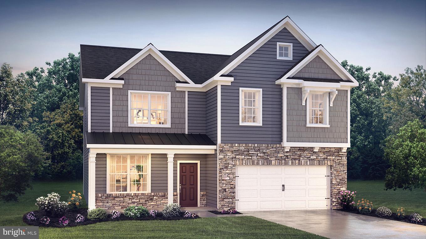 The Henley by D.R. Horton is a new construction home plan featuring 2,600 square feet of living space, 4 large bedrooms, 2.5 baths, and a bonus living space on the second floor. Through the front door and past the study with french doors, you will find a bright and airy open floor plan.  The kitchen is well-appointed with beautiful cabinetry, quartz countertops, large walk-in pantry, stainless steel appliances, and a built-in island with ample seating space.  The kitchen opens into the huge living room and adjoining dining area, and a conveniently located half bath.  Upstairs you will find the en suite bedroom and bathroom, with huge walk-in closet.  Right next to the ensuite is a large upstairs living area that could be another TV room, play room, office, or any multitude of uses! Three other bedrooms, another full bath, and the laundry room round out the second floor.  There is a FINISHED BASEMENT which adds 400 sq. ft of living space.  The basement  comes with plumbing rough-in for a future full bath.  Photos are representative and not the actual home.  The finish colors in this home may be different. Model home will be open Monday thru Saturday 10:00 am to 5:00 pm. and Sunday 11:00 am to 5:00 pm.