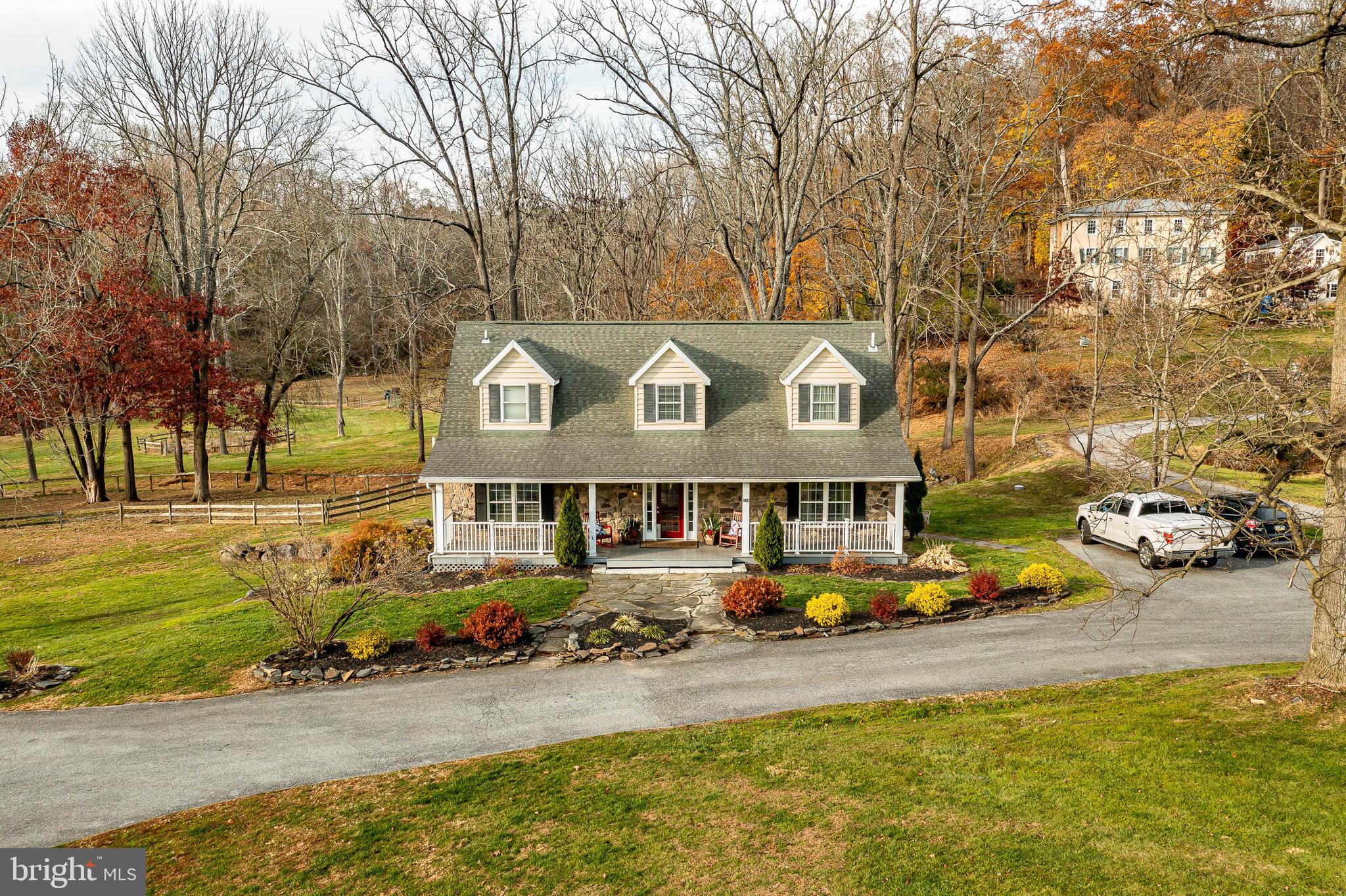 This 13-acre property is a short drive outside the Borough of West Chester.  Generously sized 4 bedroom 4 bath cape cod with a ten stall barn for horses has concrete center aisle, a tack room, hot and cold water, hookup for washer and dryer; barn has auto waterers, good ventilation, and loft for storage. The barn is currently leased month to month for approximately $2,000 a month. A circular driveway allows for plenty of parking.  Home offers beautiful hardwood flooring, living room, dining room, kitchen with granite countertops, mud room, and first-floor bedroom or home office. In addition, there is a den and TV room. Upper-level office, 3 bedrooms, 2 full baths, laundry room, and wonderful views of the property. Finished lower level with walkout entrance, plenty of room for entertaining. Overnight notice for Showings.  A 7-Star HSA Home Warranty provided to the Buyer. Onsite septic & well.