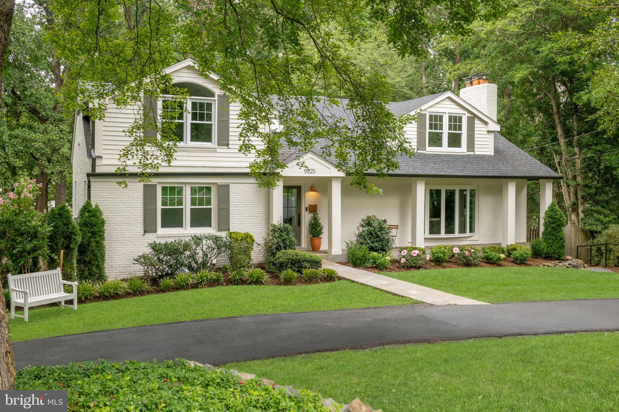 Welcome to Peltrie Place’s newest offering in Bethesda — a beautifully reimagined and thoughtfully renovated 6-bedroom, 4.5-bathroom Cape Cod that blends timeless architectural character with modern finishes throughout. In conjunction with renowned Claude C. Lapp Architects, LLC, Laurel Oak’s floorplan was redesigned to create a thoughtful ease of flow for everyday living. Sited on a 1/2-acre lot in Burning Tree Manor, a stately circular driveway framed by a beautifully landscaped front yard sets the tone for the elegance within. The gracious skylit foyer flows into the sundrenched living room that features an oversized bay window, multiple seating areas, and a striking gas fireplace with marble details as the centerpiece. This space is seamlessly connected to the dining room, ideal for both intimate dinners and lavish gatherings. Adjacent is the luxurious gourmet chef’s eat-in kitchen featuring designer selected cabinetry and hardware, imported Italian Porcelain countertops and floating shelves, a luxury appliance suite, a walk-in pantry, and a breakfast area as well as a peninsula with stool seating for three. Just beyond the kitchen is an all-season sunroom boasting floor-to-ceiling windows which fill the back of the home with natural light. The room provides an inviting spot for morning coffee or casual gatherings, while maintaining a flawless connection to the elevated upper terrace that leads down to the large, flat backyard. Also on the entry level is a fifth bedroom (perfect for multi-generational living!), a jack-and-jill bathroom with double vanity, and a versatile home office / sitting room / sixth bedroom. Completing this level is an elegant powder bathroom with a custom marble sink, a charming mudroom with built-in storage, and an additional coat closet. Upstairs, the serene primary suite offers a private foyer entrance, a walk-in and built out closet, as well as three additional built-out closets. The spa-inspired primary bathroom has a large picture window overlooking the backyard, linen storage, two vanities, a deep soaking tub, a separate water closet and a large glass enclosed shower. There are three additional bedrooms on this upper level, a hallway windowed bathroom with a dual vanity and bathtub, a side-by-side LG washer and vented dryer, a linen closet and access to attic / storage space. The walk-out lower level features a spacious recreation room with a wood-burning fireplace and kid's play nook under the stairs, a full bathroom, a home gym / bonus room, a secondary mudroom with additional laundry hookup and storage, an oversized 2-car garage with EV wiring, and generous storage space. A covered terrace connects the lower level to the expansive and grassy backyard — perfect for recreation, alfresco dining, lounging, gardening, or gathering around the firepit. The home also includes a generator and an outdoor storage closet. With effortless access to the Beltway and located just a few miles from Downtown Bethesda, Potomac Village, Cabin John Park and many of the area's elite private clubs as well as local neighborhood swimming pools, Laurel Oak offers you the ideal suburban lifestyle. Not to mention the close proximity to multiple school options, and within the sought-after Seven Locks Elementary, Cabin John Middle, and Winston Churchill High School district. As seen in Architectural Digest and Home& Design, Peltrie Place prides itself on designer focused projects with no detail overlooked.