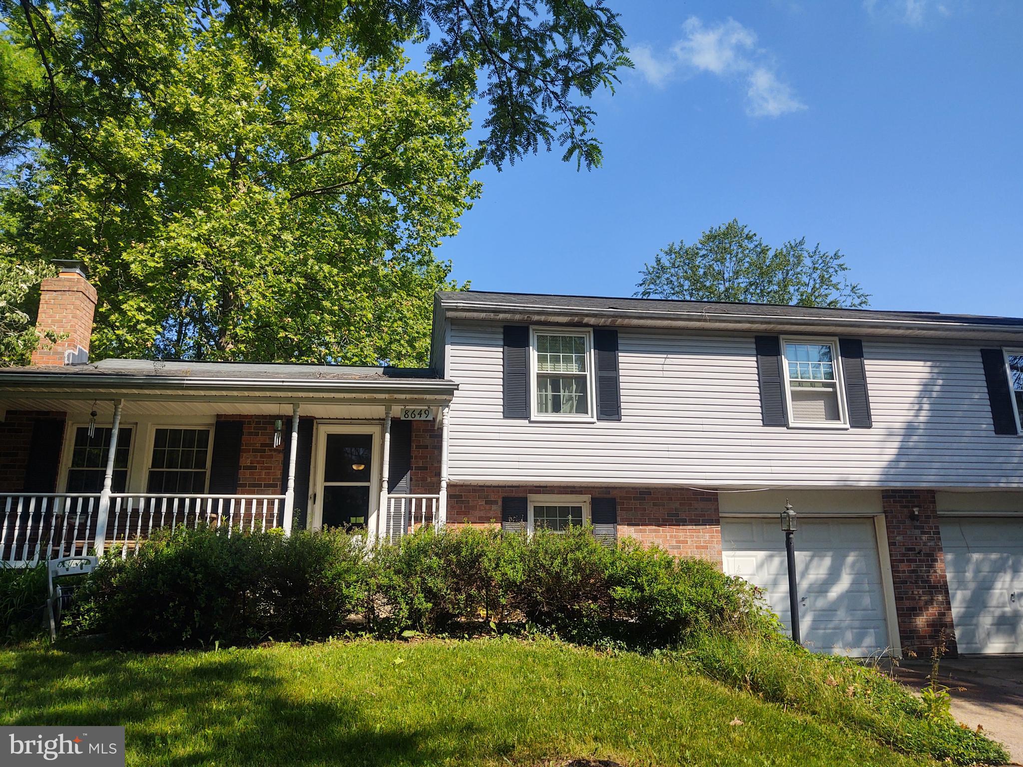 Back on market after buyer financing fell through (not due to appraisal or inspections). AS-IS so buyer can do the cosmetics themselves. Solid bones and systems in this 4 Br, 3 Ba, split level with approx 2200 finished sq ft, on a lovely 1/3 acre fenced lot. 4th listed bedroom is lower level space without proper technical egress . Options to easily convert space to have 4BRs on upper level. This expanded split includes bonus 2nd car garage, 13X12 sitting rm & a HUGE Closet in an already huge Primary bedroom. Kitchen w/breakfast bar is open to the DR & adjacent LR for open flow and easy entertaining. A few steps from the main level is a family room with a Full bath to service the large lower level space as a bedroom and recreation area or just a large rec room .  Nice deck off the dining / living room for easy access to the large flat rear yard. Ask listing agent for more info. ** Full bath off of the family room just had sewer line work completed, that is why there is no flooring ** Agent has Carpet $3705 / Painting $6250 estimates in hand. You do the basic cosmetics and have instant equity in this tough sellers market!