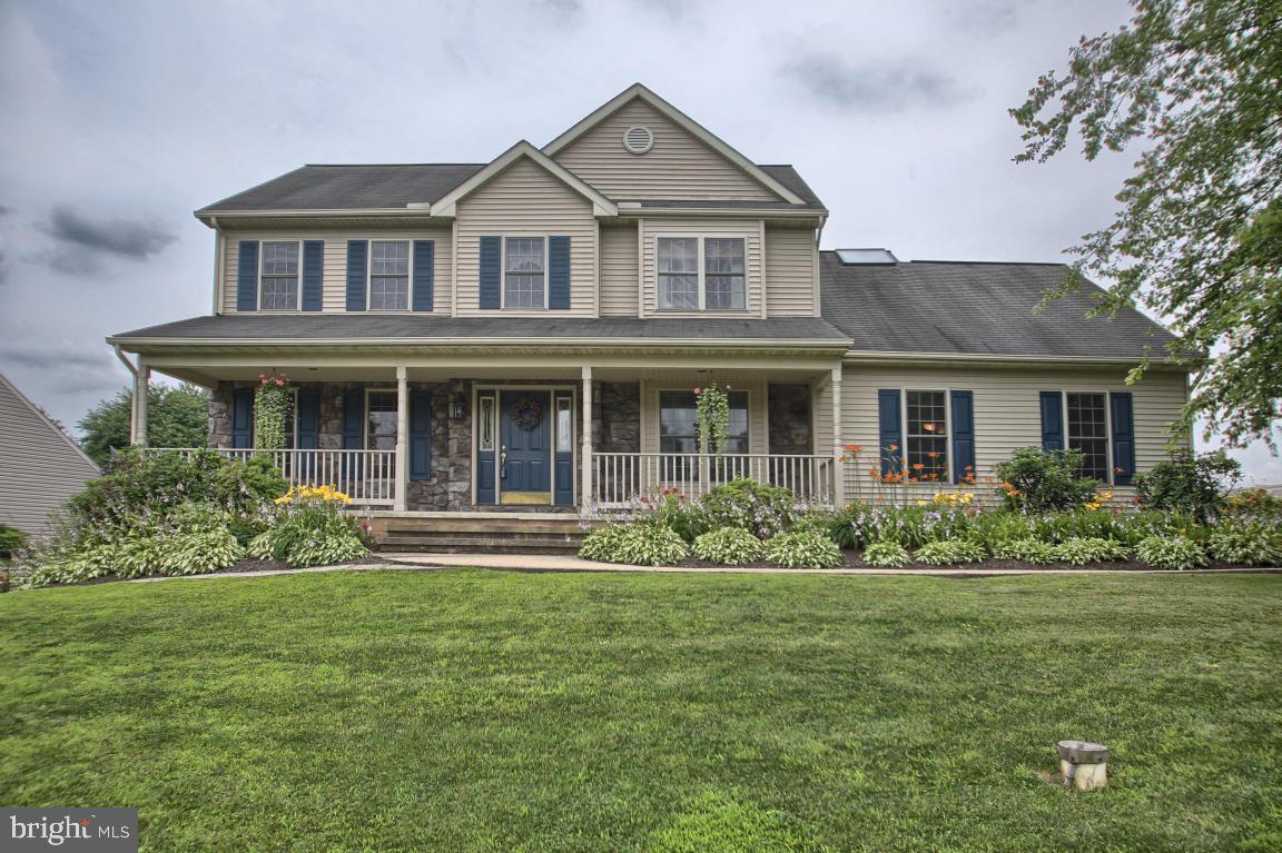 5 bedroom home in Penn Manor schools on .48 acres. Eat in kitchen with new stainless appliances, French doors on first floor office and living room with cathedral ceilings and gas fireplace. Finished lower level with in law quarters including kitchen, bathroom and private entrance. Rear deck with swimming pool, awning, tons of perennials and 2 sheds. 2 car garage with bonus room above.