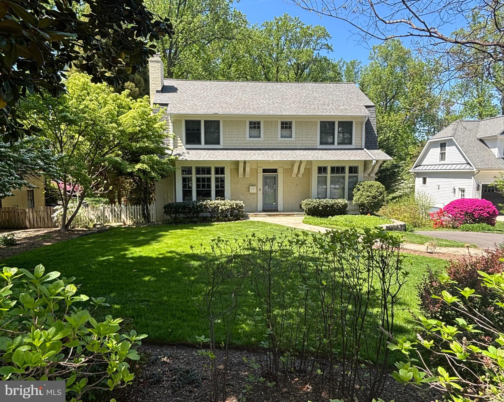 A true standout in Franklin Park, this Morris-Day home is a masterpiece of craftsmanship, thoughtful design, and timeless Craftsman-style architecture. Set on a rare, level half-acre lot, this five-bedroom, four-and-a-half-bath home was  fully renovated and expanded with custom trim, stained glass in front entry way and living room and beautifully crafted built-ins. 4,000 plus finished square feet on three levels plus a three car garage. Additional space under the deck could provide future outdoor storage or entertainment area.

Since 1997, the home has undergone two major renovations, both designed and completed by Morris-Day.  Although the original home was built in 1952, the only remnants from the original house are the foundation and the two side walls of the original home.

Designed for both beauty and function, with a formal living room with lovely hearth adorned with art-deco tile and surrounded by built in shelves. The formal dining room is perfect for large gatherings and leads to an open-concept kitchen, breakfast room and family room with a great reading nook/window, all bathed in natural light from a multitude of windows on either side of the family room which offer seamless flow and stunning backyard views. The family room also features a gas fireplace and two glass doors leading to the partially covered porch. The outdoor porch features both a covered area along with an adjoining deck. In addition there is a main-level suite, complete with a coffee bar and en-suite bath, which provides flexibility for guests or multigenerational living. The main level of the home was designed for wheelchair accessibility throughout this level, including the width of the doorframes, first floor bathroom with a roll-in shower and sink which can accommodate a wheelchair, and many other design features.

The upper level features four generous-sized bedrooms, including a luxurious primary suite with magnificent views of the backyard and four spacious closets. An additional full bath and three additional bedrooms are located on the upper level.

The fully finished lower level is designed for versatility, featuring an exercise/bonus room, a private office, a spacious mudroom, a full bath, and a dedicated laundry room—complemented by a convenient second washer and dryer on the main level. A three-car garage ensures ample storage, while the professionally landscaped yard with a full sprinkler system keeps the outdoor space lush and vibrant.

A covered front porch and flagstone patio invite you to enjoy the privacy and tranquility of this exceptional property. Combining impeccable quality with unique design, this one-of-a-kind home is a rare find in Franklin Park.