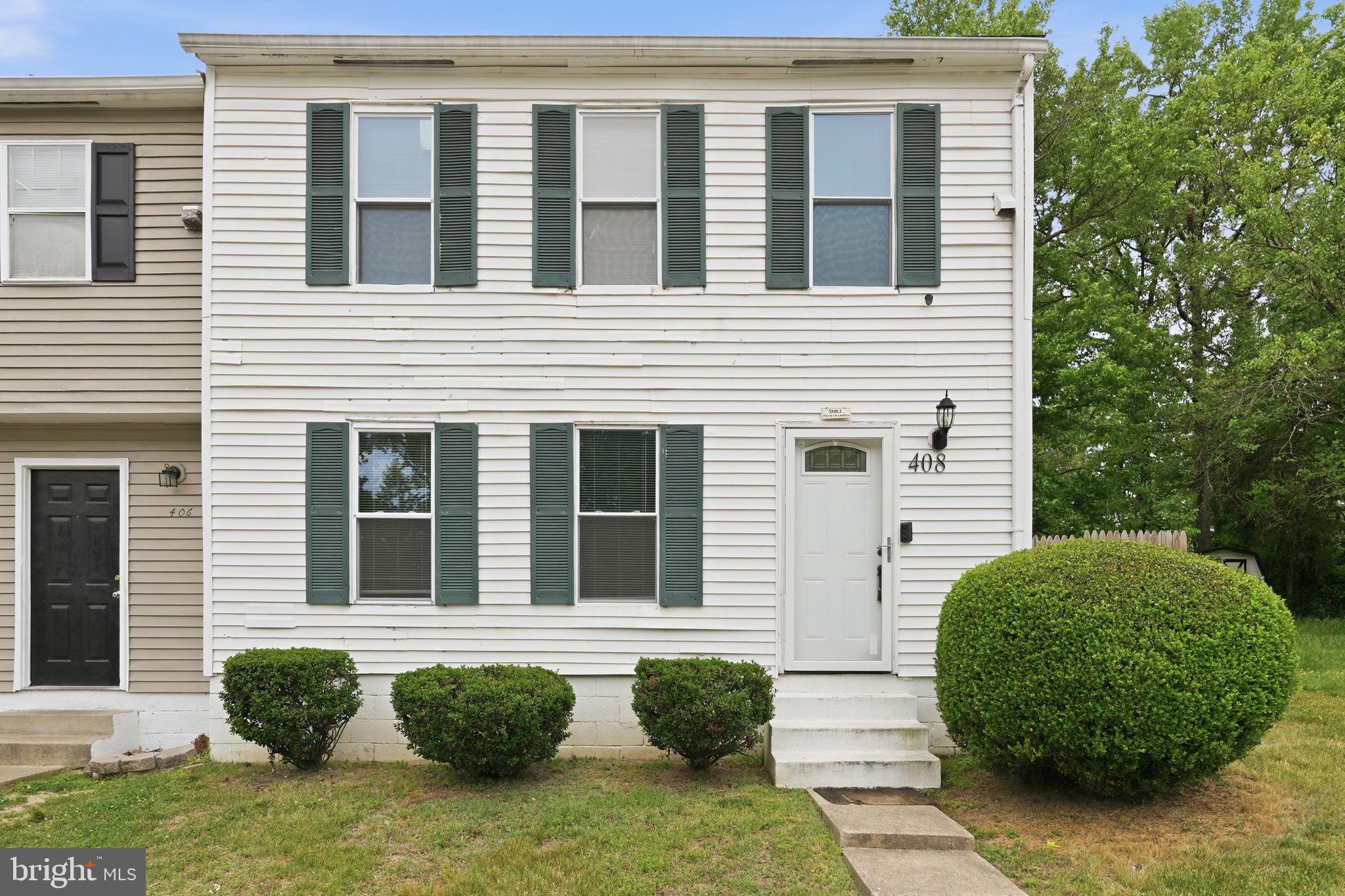 Step into the lifestyle you've been searching for at 408 Patuxent Ct, where warmth, charm, and modern comfort come together to create a place that immediately feels like home. From the moment you arrive, you'll be drawn in by the inviting curb appeal and welcoming atmosphere, but it's what awaits inside that truly captures your attention. Imagine coming home after a long day, kicking off your shoes, and settling into a space designed for both comfort and connection. Whether you're hosting family gatherings, enjoying quiet evenings at home, or creating new memories with loved ones, this home offers the perfect setting for every chapter of life.

Beautifully updated and move-in ready, this charming 3 bedroom, 1.5-bath home has been thoughtfully refreshed with modern touches while maintaining a cozy, welcoming feel throughout. The bright and airy interior is filled with natural light that flows effortlessly through the living spaces, creating an open and inviting atmosphere. The spacious living area provides the perfect place to relax, entertain guests, or simply unwind at the end of the day.

The kitchen is both stylish and functional, featuring stainless steel appliances, ample cabinetry, and generous workspace that makes preparing meals a pleasure rather than a chore. Whether it's your morning coffee, weeknight dinners, or holiday celebrations, this space was designed to bring people together.

Upstairs, you'll find comfortable bedrooms offering flexibility for family, guests, a home office, or personal retreat space. Each room provides a peaceful setting designed to help you recharge and feel at home.

Step outside and envision the possibilities for your outdoor living space. Whether you're grilling with friends, enjoying quiet mornings with a cup of coffee, gardening, or creating your own backyard retreat, the outdoor area offers room to make it uniquely yours.

Perfectly situated in the heart of La Plata, this home combines comfort with convenience, placing you just minutes from shopping, dining, parks, schools, and commuter routes while still allowing you to enjoy the charm and community feel that makes this area so desirable.

This isn't simply a place to live, it's a place to gather, grow, celebrate milestones, and create lasting memories. Opportunities like this don't come around often. Welcome home to 408 Patuxent Ct.