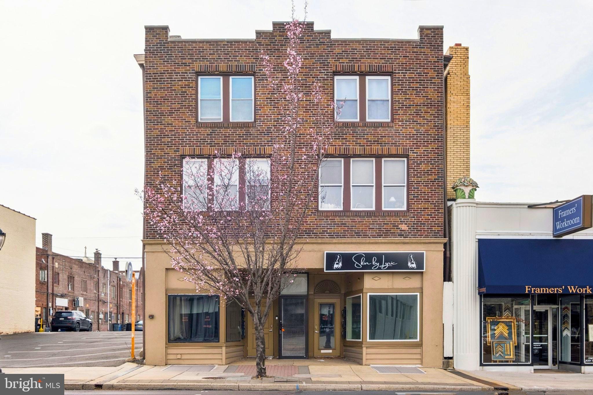 Presenting the exclusive sale of 433 Old York Road (a.k.a. 431-33 Old York Road & 424 Johnson Street) - a mixed-use investment opportunity in the heart of Jenkintown’s active commercial corridor. The property consists of seven total units, fully occupied, including four apartments, two ground-floor storefronts, and one office suite, along with three-car on-site surface parking. Jenkintown’s central business district is anchored along Old York Road (Rt. 611), serving as the borough’s primary commercial spine. Current ownership has completed significant capital improvements and select cosmetic upgrades, addressing major deferred maintenance and enhancing overall asset quality. However, rents have not been fully optimized, leaving much of the near-term upside for a new owner. Additionally, the rear portion of the building on Johnson Street is only one story in height, while zoning permits up to 50 feet (subject to zoning review), which may offer additional value-add potential to develop and add square footage (buyer to conduct due diligence on zoning and development standards). Positioned along a high-visibility stretch of Old York Road with strong vehicle traffic and just minutes from the Jenkintown SEPTA Regional Rail station, the property benefits from both suburban accessibility and consistent tenant demand.