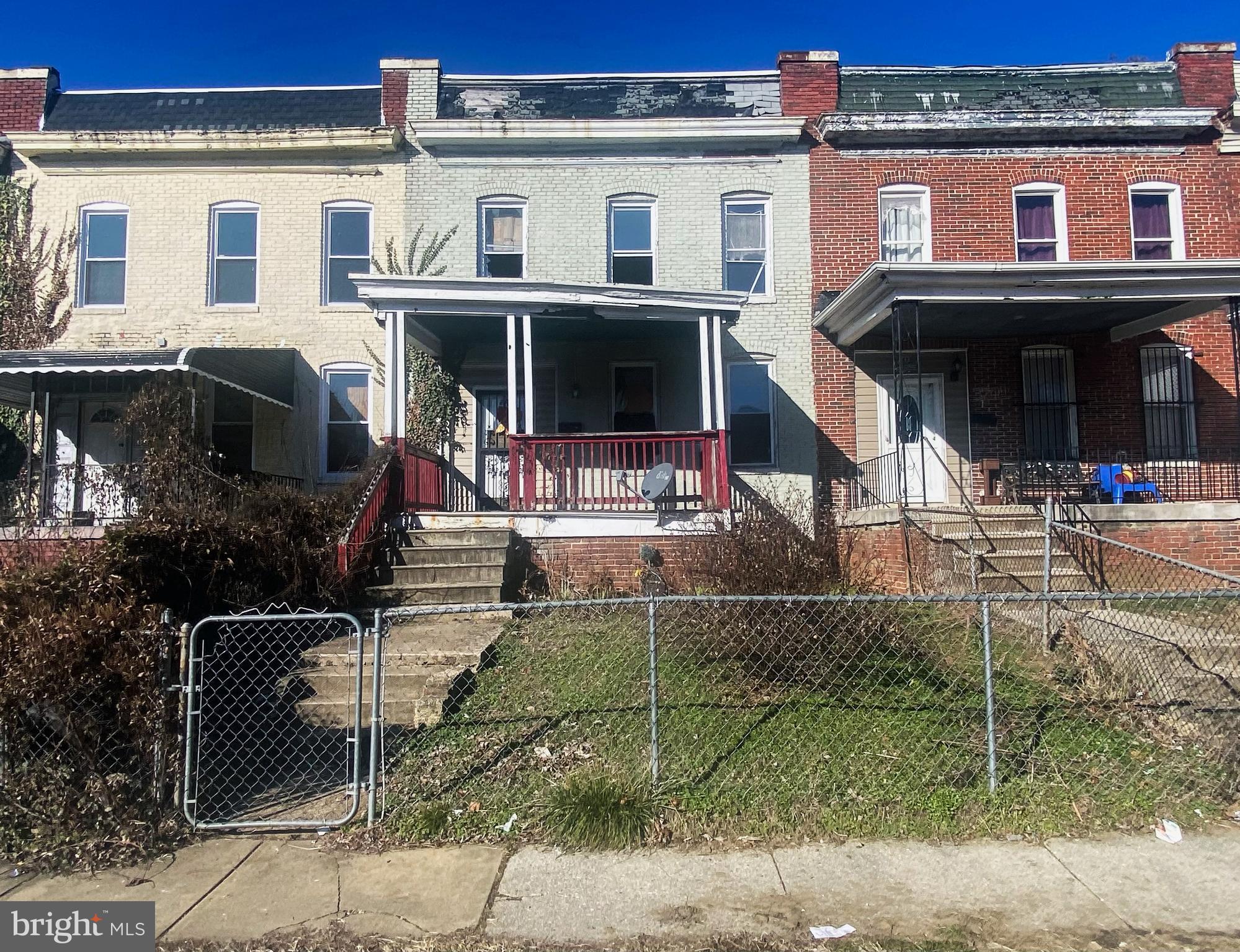 ONLINE AUCTION: Bidding begins 2/15/2024 @ 10:00 AM. Bidding ends 2/19/2024 @ 11:20 AM. List Price is Suggested Opening Bid. Deposit: $5,000. 2 Story Townhouse located in the Langston Hughes area. JUST MINUTES to the Pimlico Race Track. Easy access to major traffic artery Reisterstown Rd.