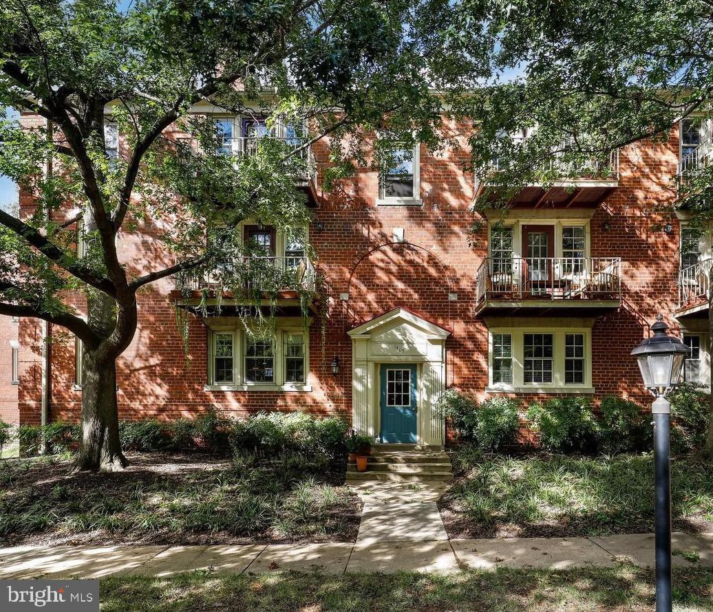 Don't miss this sunny and bright unit with windows on three sides, offering a southern exposure balcony overlooking a lovely courtyard. This charming property features hardwood floors, crown moulding, and California closet organizers, and an additional storage space. The location is super convenient as it is just minutes to DC and Old Town Alexandria. Commuting is a breeze with a bus stop at your front door, the metro 1 mile away, and a bike path nearby. Two parking permits included - unassigned parking. Tenant is responsible for any move-in/out fees charged by the HOA which are $150 at time of listing. Schedule a showing today and make this your new home sweet home!