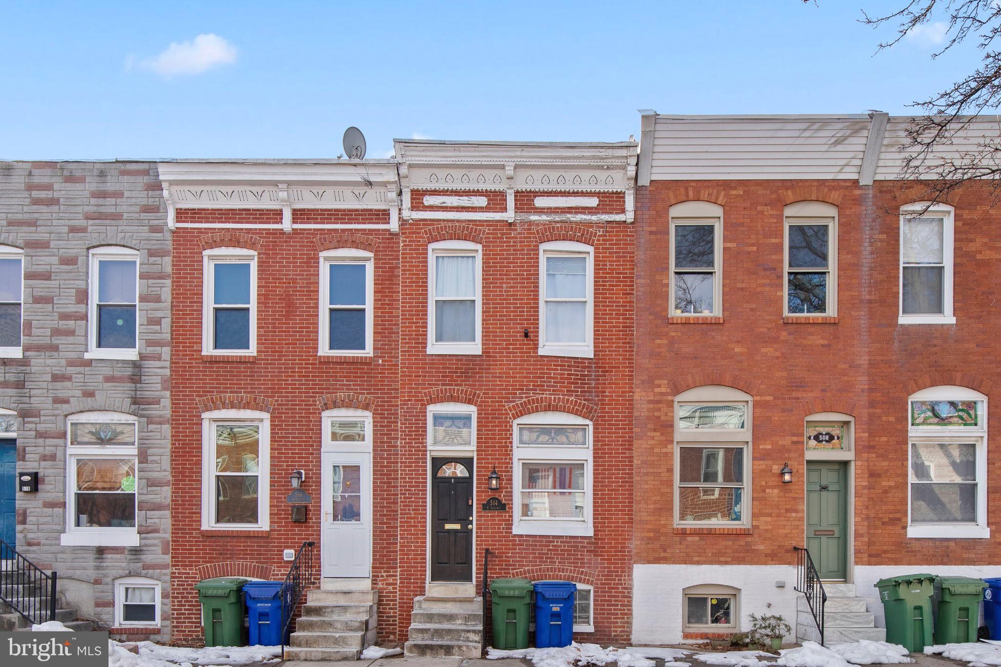 A true 12.5-foot-wide Canton classic, 514 S Luzerne Street offers the space, character, and location buyers are searching for. The welcoming brick façade and angled front parking provide both curb appeal and everyday convenience.
Inside, exposed brick accents and a wood-burning stove create a warm focal point in the living area, while the home's generous width allows for comfortable room sizes and an easy, functional flow throughout. This home offers a solid foundation with opportunities to add your own personal style over time.
The full basement features over 6-foot ceilings, laundry, abundant storage space, and flexibility for a workout area, workshop, hobby space, or additional living use.
Located just moments from Canton Square, Patterson Park, the waterfront, restaurants, shopping, and neighborhood favorites, this is city living at its best with the perfect blend of charm, convenience, and value.