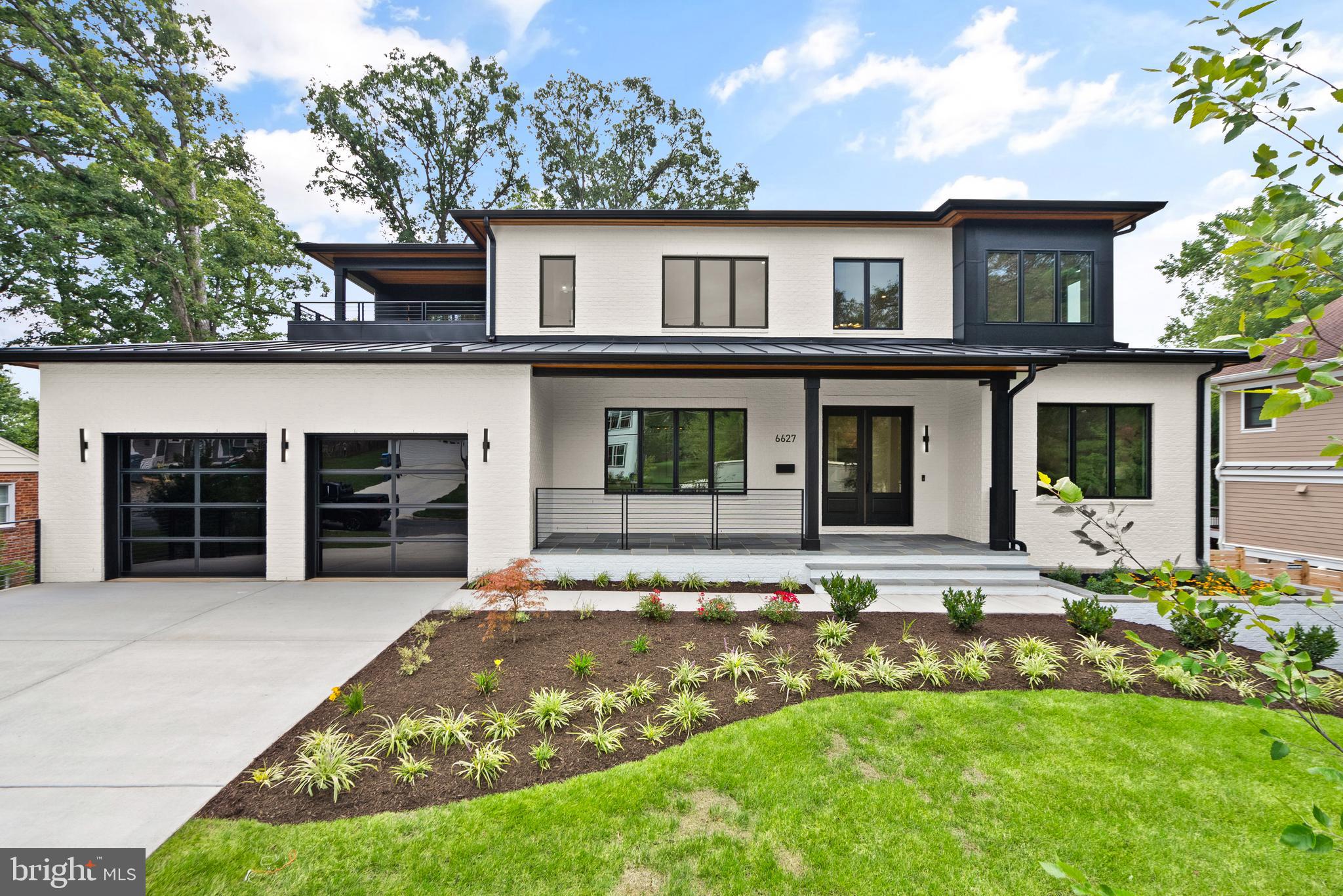 LOCATION, LOCATION, LOCATION! Only 5 minutes to most major NOVA thoroughfares, this stunning new construction Contemporary home is sure to please. The all brick home features 6 bedrooms and 6.5 bathrooms on 3 levels, including a main floor bedroom with full en-suite bathroom and a separate office.  Situated in the highly sought-after HAYCOCK ES/LONGFELLOW MS/MCLEAN HS school pyramid, this home features 6,877 finished square feet of living space on an oversized 14,393 square foot lot! The open floor plan on the main level showcases a chef’s dream gourmet kitchen with Thermador appliances, a huge island with seating and storage, quartz countertops, a large walk-in pantry, a breakfast room with access to the grilling deck and the screened porch, all open to the spacious great room with gas fireplace. A formal dining room with Butler’s pantry, a mudroom with built-in bench and cubbies, and a powder room complete the main level. 10’ ceilings and hardwood floors throughout the main level.  Head upstairs to the luxurious primary suite with its private balcony, oversized walk-in closet and a spa-like primary bath with dual vanities, frameless heavy-glass enclosed shower, and freestanding soaking tub. Three secondary bedrooms, all with full en-suite bathrooms and walk-in closets, a loft/office area, and a laundry room complete the upper level. The spacious basement features an expansive recreation room with walk-out access to the concrete patio and level back yard, walk-behind wet bar and Luxury Vinyl Plank (LVP) flooring, an enclosed media room, a bedroom with walk-in closet and access to a full bathroom, and an exercise room with rubber flooring and floor-to-ceiling mirrored wall. 9’ ceilings in upper level and lower levels. Loads of storage on every level. Ring/Nest doorbell. 3-season screened porch off the main level with its all-weather Trex flooring and stairs leading to the back yard make this home perfect for entertaining COMMUTER’S DREAM! East Falls Church Metro only 1 mile away. I-66, Rt. 29, Rt. 7, Dulles Toll Road, and Washington Boulevard all within a 5 minute drive. Very conveniently located close to shopping, restaurants, and entertainment: less than 5 minutes to popular Birch & Broad; less than 10 minutes to Tysons Corner and Washington Golf & Country Club. HAYCOCK ES, LONGFELLOW MS, and MCLEAN HS.