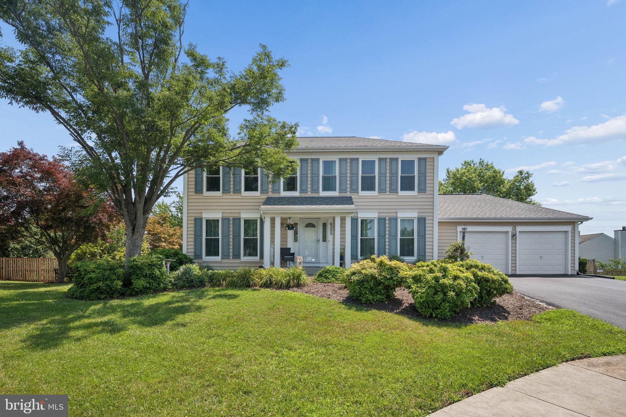 Beautifully maintained and thoughtfully updated, this spacious four-bedroom, three-and-one-half-bath colonial, located on a cul-de-sac, offers generous living space, quality improvements, and the confidence that comes with years of exceptional care. Fresh interior paint and new family room carpeting (2026) create a bright, welcoming atmosphere, while major updates—including a new roof (2019), replacement windows throughout most of the home (2010–2013), renovated upper-level bathrooms (2011–2012), HVAC system with whole-house humidifier (2023), basement and family room sliding glass doors (2023 & 2024), shutters and gutters (2024), fencing (2025), and exterior trim repairs and wrapping (2025)—provide lasting value and peace of mind. A welcoming foyer is flanked by formal living and dining rooms, creating an ideal setting for both everyday living and entertaining. Hardwood flooring extends through much of the main level, while the spacious family room invites you to relax beside the cozy wood-burning fireplace. The adjoining kitchen features solid surface countertops, stainless steel appliances, and a sunny breakfast nook overlooking the backyard. Upstairs, you'll find generously sized bedrooms, including a comfortable primary suite, with an en-suite full bath with separate shower and tub, plus a walk-in closet, along with a tastefully updated hall bathroom. The finished lower level provides exceptional flexibility with a large recreation room, a third full bath, and an oversized laundry and storage room, perfect for a home office, fitness area, or hobby space. Step outside to enjoy the fully fenced backyard and rear patio, offering plenty of space for outdoor dining, entertaining, or simply relaxing. An attached two-car garage provides everyday convenience and additional storage. Lovingly cared for and extensively improved over the years, this move-in-ready home combines classic colonial charm, functional living space, and quality updates that allow the next owners to move in and enjoy from day one.