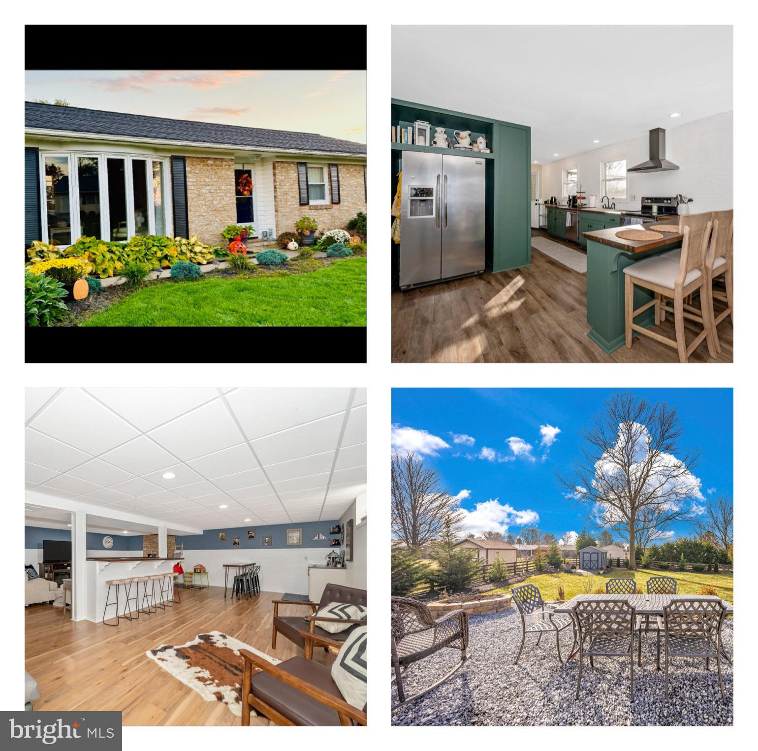 OPEN HOUSES CANCELLED. HUGE Reduction to sell! This house is USDA eligible which is 0% down financing! Find out how you can make this home yours with no to almost no money out of your pocket!!
Welcome to this amazing NO HOA, ranch home! The sellers have lovingly maintained and updated this home in every way.  The driveway is perfect for your RV and other vehicles. The 2 car garage is currently converted into storage with built-ins and a huge room which could serve as a 5th bedroom/Office/playroom..you name it. The wall can easily be removed and restore it to the original garage. They opened up the walls to create a modern, designer kitchen with tons of counter and cabinet space, breakfast bar, and dining area. Off the kitchen is the family room with a gorgeous brick surround fireplace. There are many windows allowing natural sunlight to fill the home. Down the hall you will find 3 well-appointed bedrooms including the owner's suite with adjoining bathroom, and a hall bathroom. Also, on this level is access to the fenced-in backyard with patio, privacy, pergola, yard for play, and landscaping.  As if this wasn't enough the finished basement offers a second brick surround wood burning fireplace, bar area, recreation, full bathroom, 4th bedroom, office/crafting area, and access to the amazing yard. All of this and in a wonderful community with no HOA. 
✨The sellers had the septic pumped and inspected and had the pump replaced and septic updated to 2024 standards. THE ROOF WAS REPLACED IN 2023. THE HEAT PUMP WAS REPLACED 2018✨  The seller is willing to remove the wall to restore the garage.  Look no further; you are home!