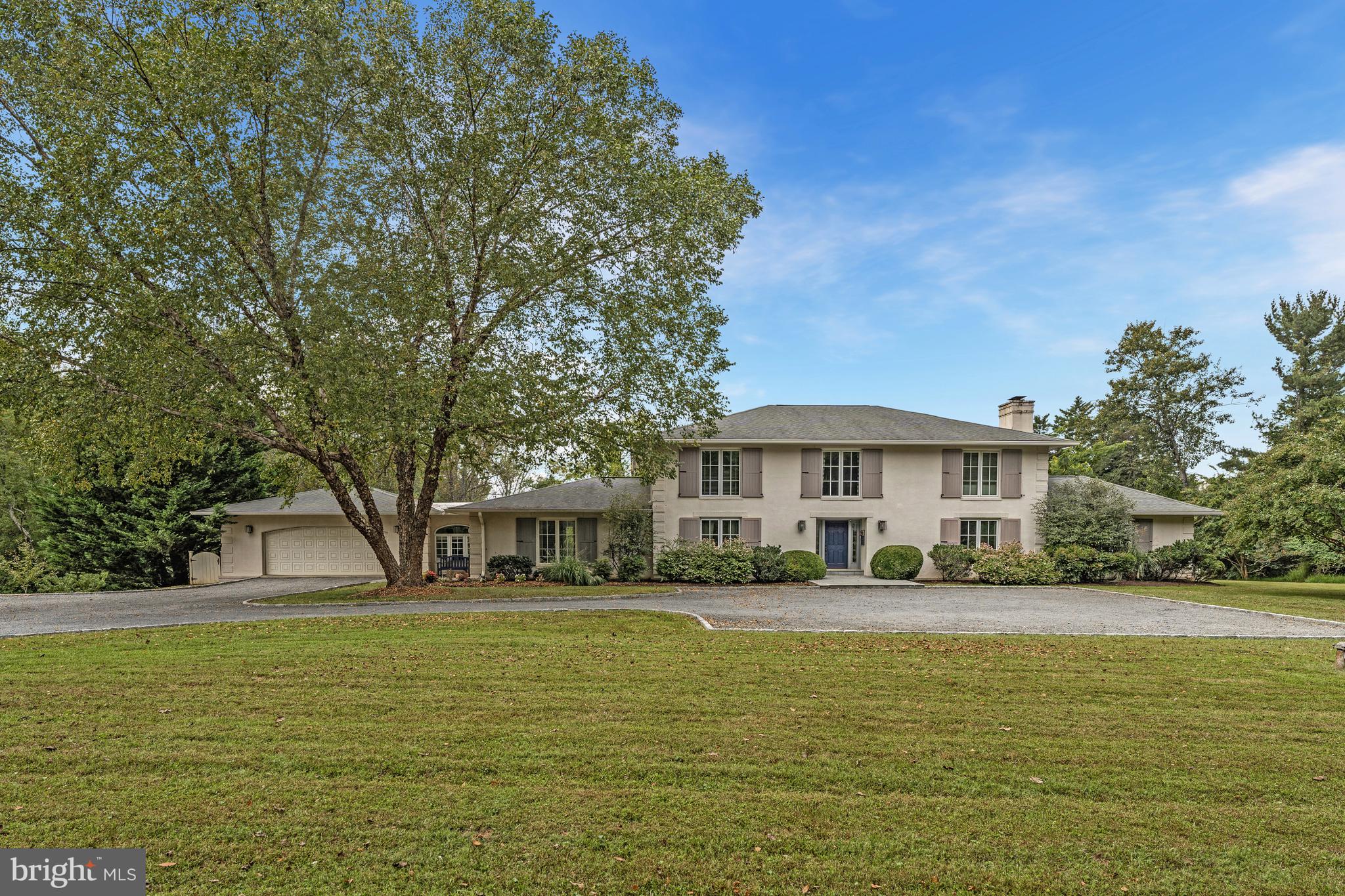 Nestled on a private 5-acre estate, this colonial home offers an unparalleled blend of elegance, comfort, and outdoor splendor.  With over 4600 sq ft, 5 bedrooms with one on the main level, and 4 ½ baths, this equestrian residence presents an exceptional opportunity for those seeking a sophisticated retreat with ample amenities.  
Guests are greeted by a two-story foyer adorned with stunning marble floors. The spacious living room and dining room feature hardwood floors that flow seamlessly throughout the rest of the main level. The heart of the home lies in the expansive kitchen, appointed with a large island, granite counter, ideal for both casual dining and gourmet meal preparation. French doors lead from the inviting family room to the back patio, providing the perfect setting for outdoor entertaining.  
Upstairs, four bedrooms await, including an owner’s suite complete with a large beautifully appointed bathroom. An ensuite bedroom and two additional bedrooms with a shared hall bathroom offer ample space for family and guests.  
Stepping outside, the property reveals an array of outdoor amenities, including a stable, chicken coop, green house, fire pit, and pond.  Equestrian enthusiasts will appreciate the 2-stall barn with water access and electricity, as well as a riding area and two paddocks.  This extraordinary property offers a rare opportunity to experience luxury living amidst the beauty of nature.