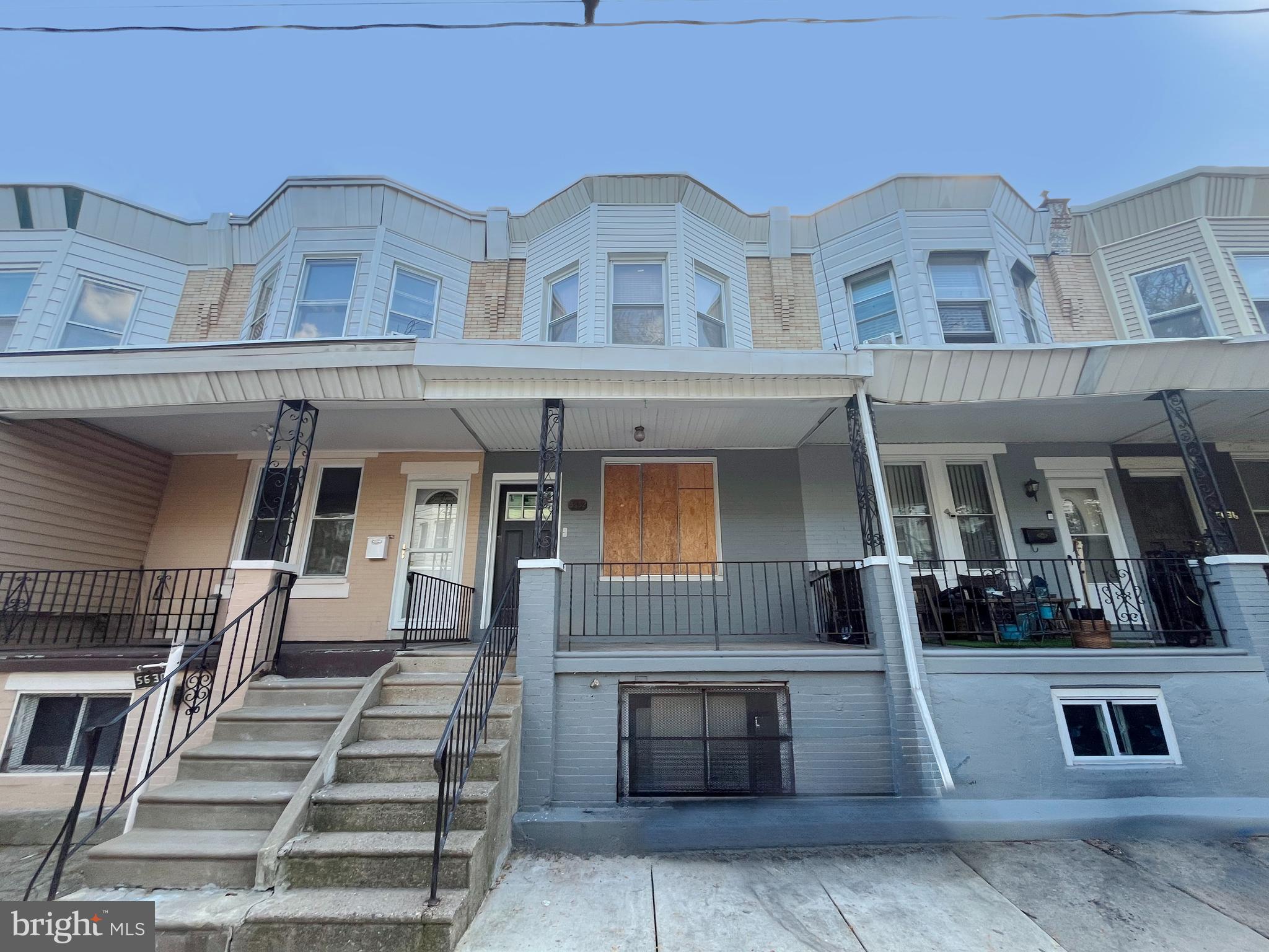 Great opportunity to own a spacious two-story brick row home located in the desirable Southwest  section of Philadelphia. The property features an open front porch leading into a generous living room, formal dining room, and a kitchen with walk-out access to a fenced rear yard.

The upper level offers two well-sized bedrooms with ample closet space and a three-piece hall bathroom. The full unfinished basement providing additional storage or potential future use.

Conveniently located near local shopping, schools, public transportation, and just minutes from major roadways, making for an easy commute and everyday accessibility