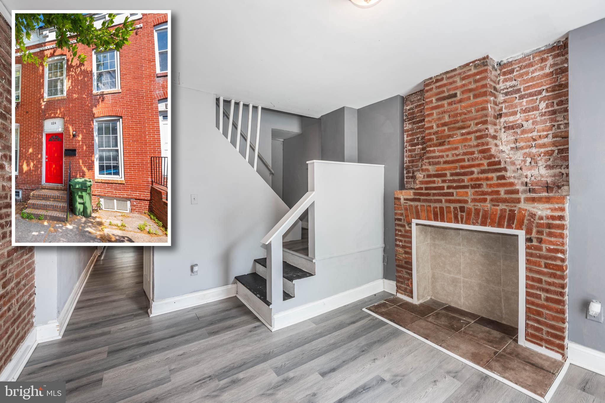 This move-in ready townhome offers exceptional value with 3 finished levels of living space. Features include wood flooring throughout, an inviting living room with a decorative fireplace, and a spacious kitchen and dining area that flows into the laundry room and convenient half bath. The upper level offers 2 generously sized bedrooms and a full bath, while the fully finished basement provides additional living space perfect for a family room, home office, or recreation area. Enjoy the private rear yard and an unbeatable location just minutes from stadiums, downtown Baltimore, dining, entertainment, and major commuter routes.