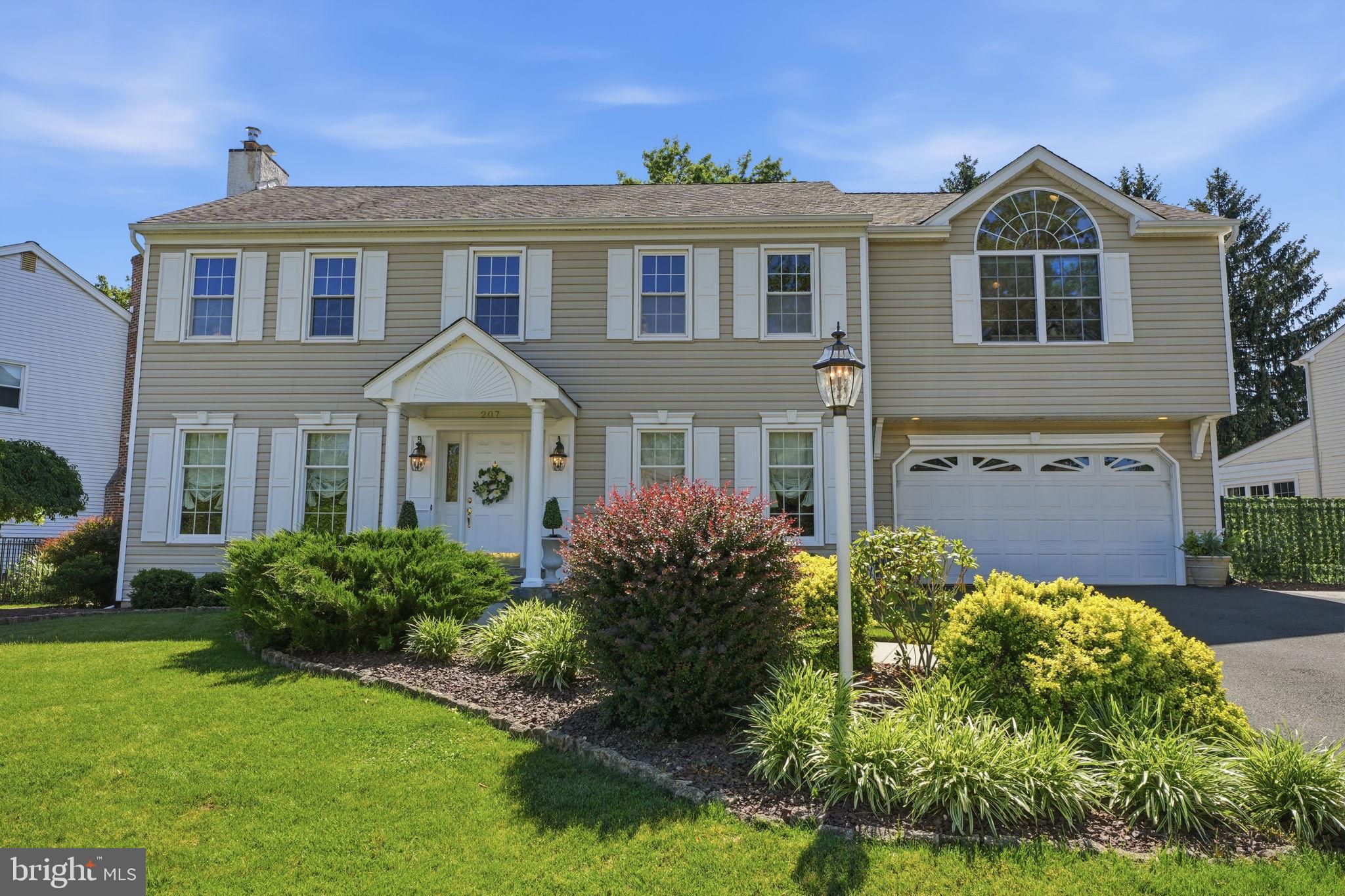 Stunning is the only way to describe this spectacular 3070 sq ft colonial in Pine Run, lovingly maintained and thoughtfully upgraded by its long-time owners!  Highlights include a beautifully remodeled kitchen and all baths, hardwood floors throughout most of the home, and an impressive four-season room addition with a vaulted ceiling, gas fireplace, and walls of glass with gorgeous views of the patio and pool. Additional upgrades include a spacious second-floor bedroom addition with Pergo floors,, replaced windows and siding, a welcoming front entry porch, a new furnace in 2024, and a new oil tank in 2025. The lower level is partially finished into a wonderful recreation room with a wall of built ins and a waterproofing system with battery backup sump pump. The entire backyard has been transformed into a resort-style retreat featuring a large, heated saltwater pool with an attached spa, surrounded by extensive paver patios. Pine Run is a highly desirable community within walking distance of Hillcrest Elementary and Holland Middle School, and close to Council Rock South High School. This one-of-a-kind home is truly an excellent opportunity for the discerning buyer in one of Holland’s most desirable neighborhoods! Welcome home!