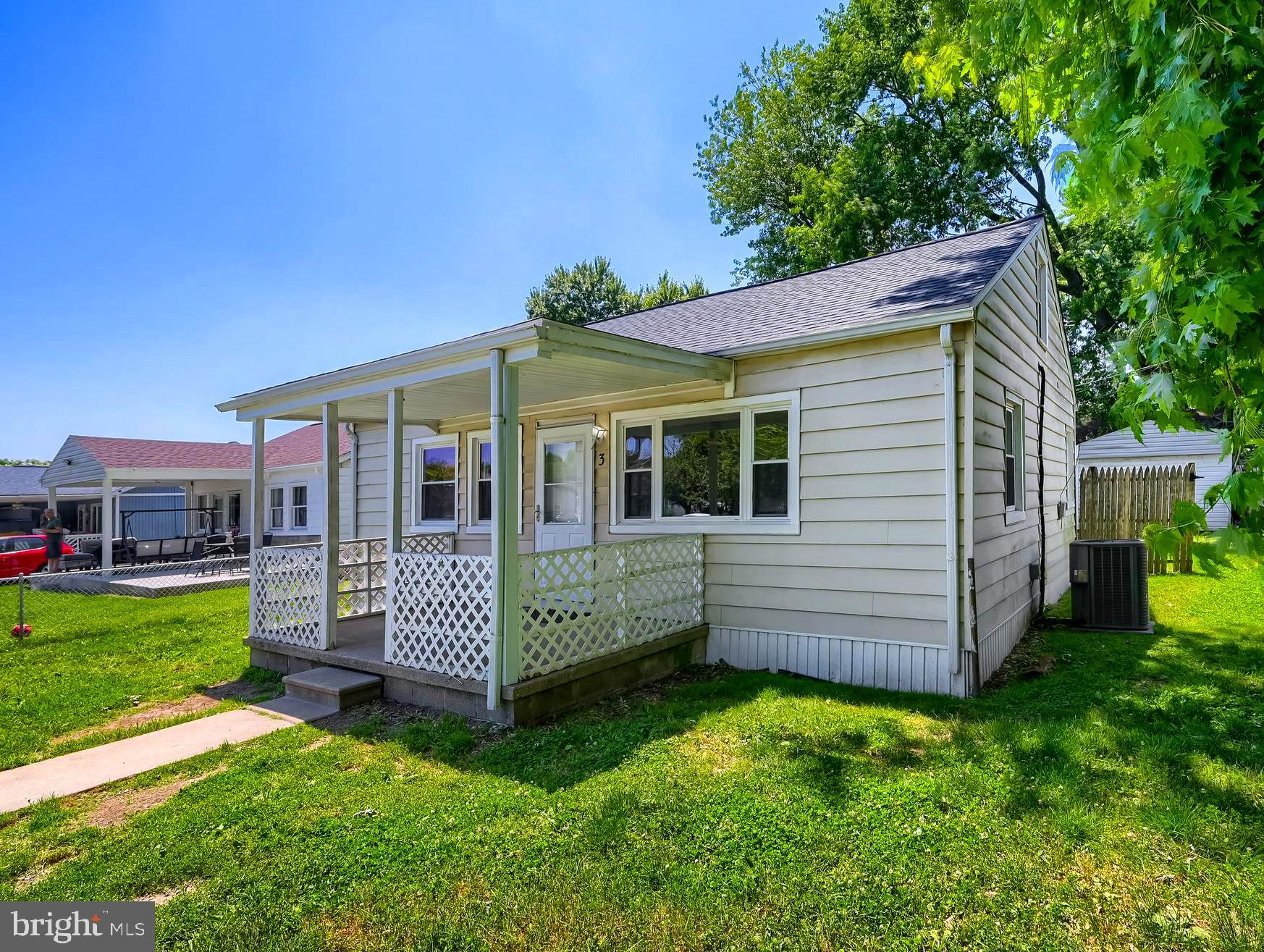 The work has already been done! Just move in and enjoy! This move-in-ready 2-bedroom, 1-bath rancher offers the ease of one-level living, an oversized one-car garage, and numerous recent updates throughout! Step inside to a bright and inviting living room filled with natural light that flows seamlessly into the updated eat-in kitchen featuring new cabinetry, new countertops, and luxury vinyl plank flooring. Two generously sized bedrooms and an updated full bath complete the interior. Recent improvements include a brand-new architectural roof, fresh paint throughout, new carpeting, an updated kitchen and bathroom, and a fully insulated crawlspace. The HVAC system, hot water heater, and replacement windows were all replaced approximately seven years ago, providing added peace of mind. Outside, you'll find a fully fenced backyard with a double gate leading to an oversized one-car garage with plenty of room for parking, storage, or a workshop, along with additional off-street parking. Conveniently located near shopping, restaurants, parks, and major commuter routes, this home offers the perfect combination of comfort, convenience, and value. Whether you're a first-time homebuyer, looking to downsize, or simply searching for a home that's ready for its next owner, this property is sure to impress. So, what are you waiting for? Come take a tour, make an offer, and make 3 Honeycomb Road your new Home Sweet Home!