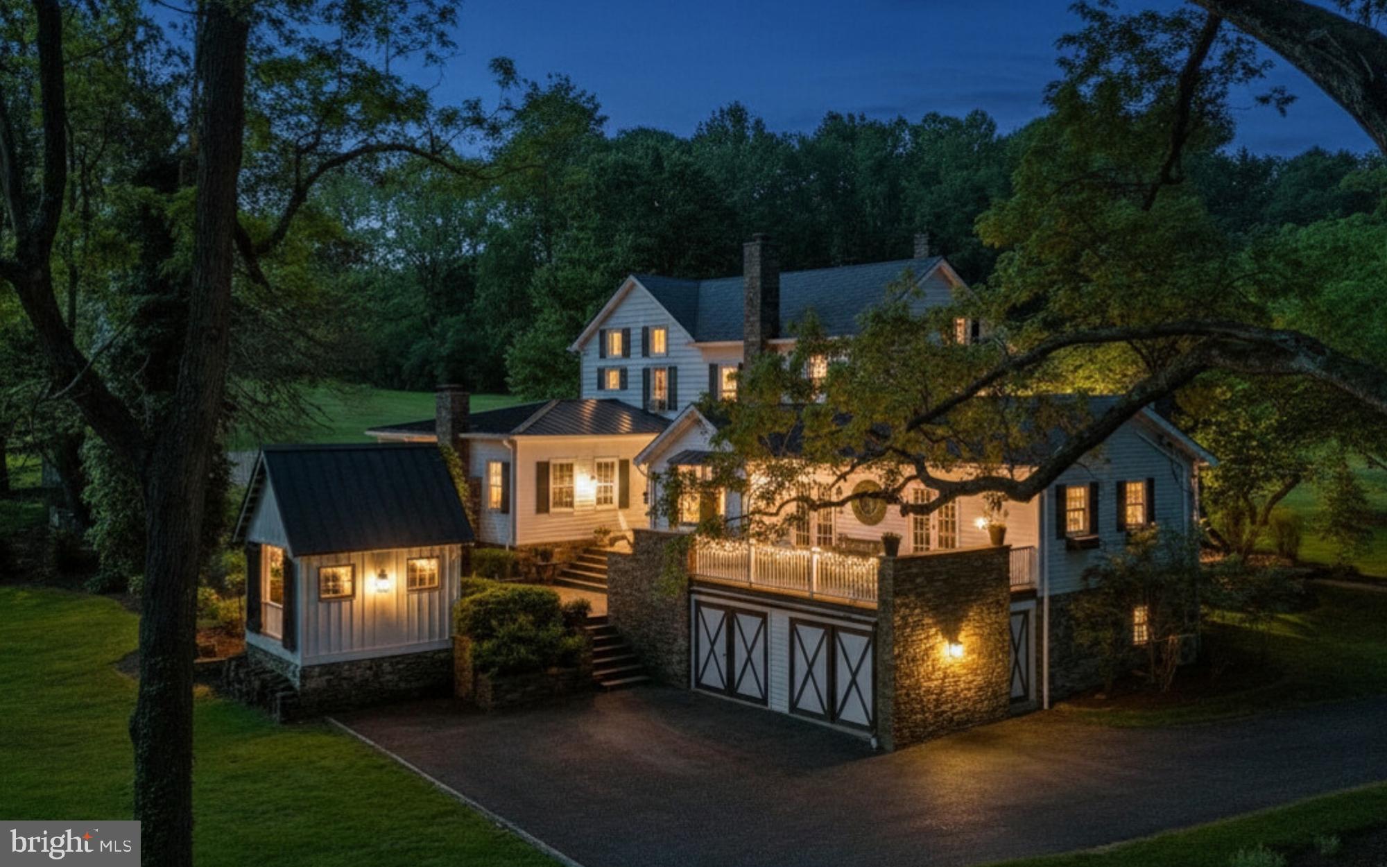 Tucked away on a winding private lane, this circa 1863 home offers a rare combination of history, beauty, and modern luxury. Set on 50 expansive acres, this property is a dream come true for those seeking the perfect country escape, where history, charm, and modern luxury blend seamlessly...just under two hours from New York City.
Lovingly renovated and thoughtfully improved by a dedicated steward with an eye for both whimsy and detail, this home perfectly balances historic charm with contemporary comfort. Inside, heart pine floors stretch from a stately living room with an inviting fireplace to a cozy den adorned with rich cherry-paneled walls. The elegant dining room flows into a custom bar modeled after the Oak Room Bar at the Plaza Hotel, setting the stage for unforgettable evenings. A sun-drenched atrium, with its expansive walls of windows, beckons in the beauty of the outdoors.
The chef’s kitchen is a culinary masterpiece. Designed to meet the demands of a professional kitchen yet exuding warmth and charm. It features an imported Italian pizza oven and a stone fireplace in the adjacent breakfast room. The romantic first-floor primary suite is a haven, complete with a fireplace and a newly designed 2024 marble ensuite bathroom. 
Family and guests will enjoy three additional enchanting bedrooms, each with its own ensuite bath, ensuring ultimate privacy and comfort.
Step outside, and you’ll find a magnificent c.1880s outdoor dining room that promises to host unforgettable gatherings. With its opulent copper accents and antique Soho crystal chandelier, this space is as enchanting as it is functional. After-dinner drinks can be savored on the Brazilian hardwood deck or the multi-level bluestone patio with a firepit, all illuminated by antique NYC sconces for the perfect ambiance.
For outdoor enthusiasts, the property offers an apple orchard featuring 12 varieties and 64 trees, a spring-fed pond teeming with wildlife, and an inground pool for relaxation or recreation. The property also includes a large barn building, ideal for vehicle storage, animals, or an artist’s studio.
While Lane's End Farm  feels worlds away, modern conveniences are just five minutes from your doorstep with skiing, golf, shopping, and more.