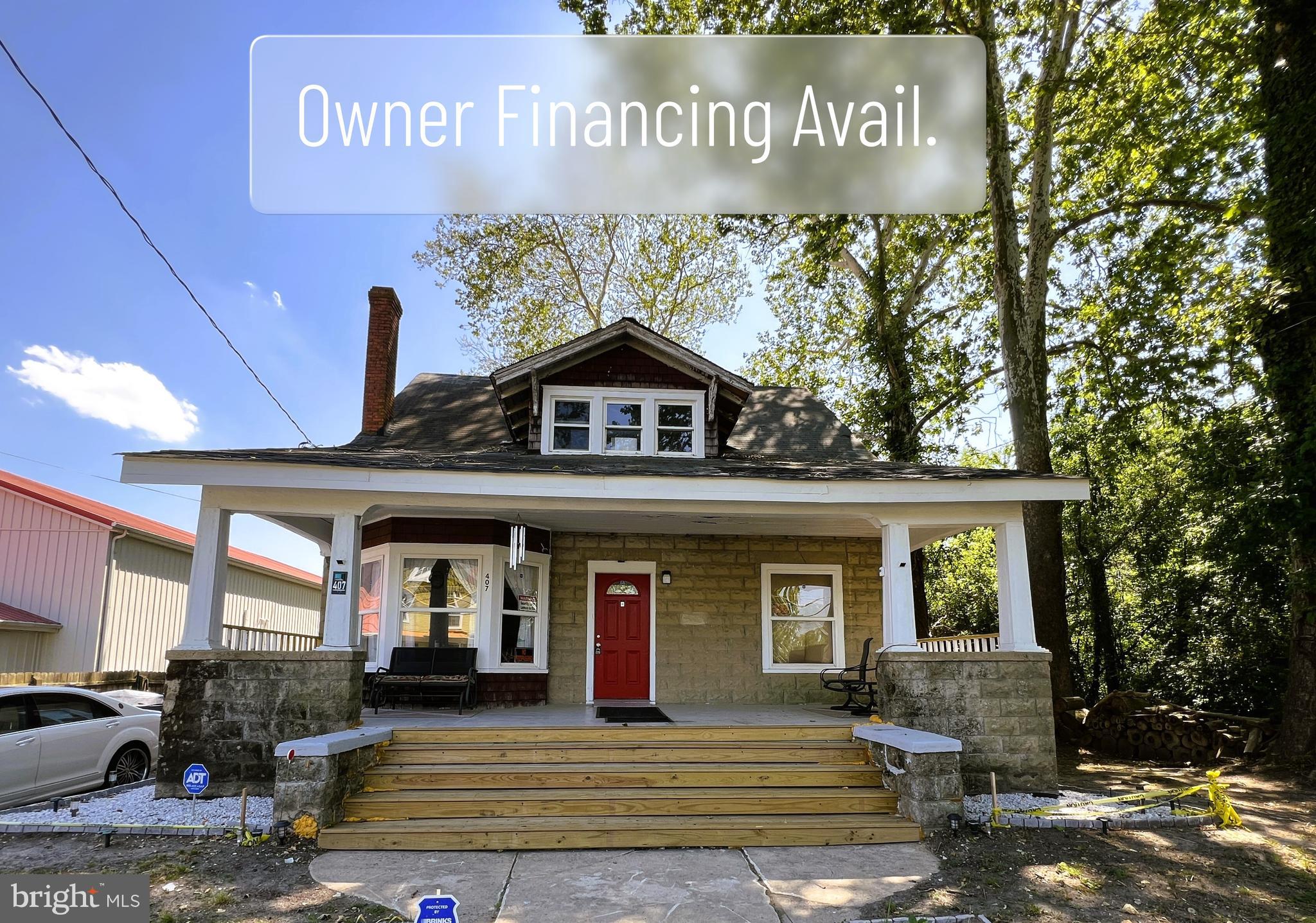 Charming 5BR detached home, located in a quiet neighborhood in Greensboro.  Experience the great outdoors in your own backyard on a nearly 1/2 acre lot, adjacent to 140 acres of farmland.  Enjoy the 'Sunset' from the 320 sf sunroom with sliding glass doors, or sit outside to watch the sunrise on the new 230 sf wooden front porch.   Several updates include replacement windows, upgraded plumbing & electrical, new flooring & paint, jacuzzi, and much more.  OWNER FINANCING AVAILABLE.  Call for details.
