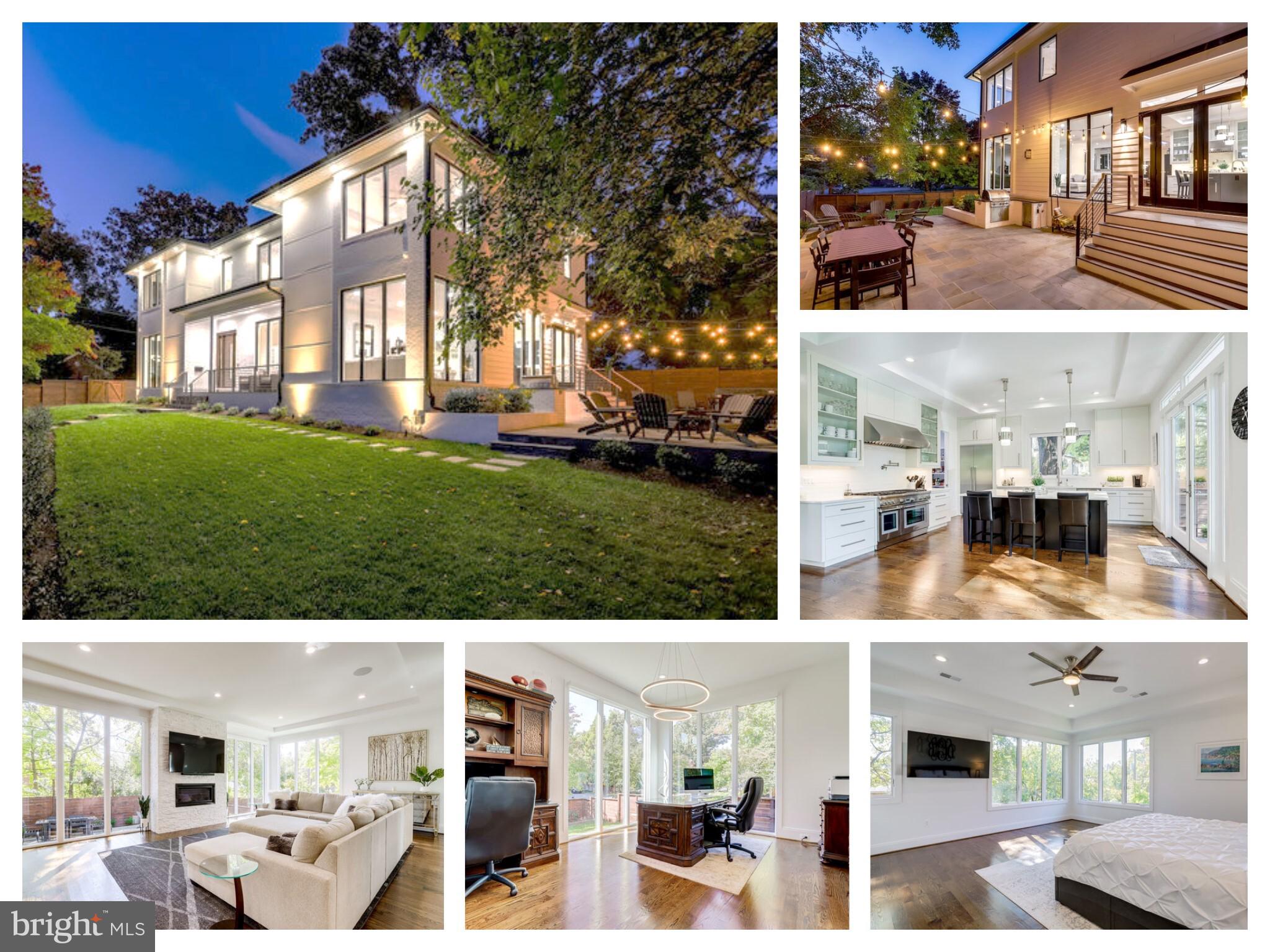**Open House Schedule: Thursday  10/27  from 4-6 PM, Saturday 10/29  from 2-4 PM & Sunday 10/30 from 2-4 PM**

CHECKS ALL THE BOXES!  Move in ready with ALL the bells and whistles!   Only 2 years young!   5  BDR | 4.5 BA | Two Family Rooms| 2-Car Garage | 0.22 acre VERY Private Corner Lot | 1 mile to Metro.    Entertainer's dream outdoor living space! 

One-of-a kind, Modern Contemporary home located in popular Ashton Heights!  Situated on a large corner lot, this home built in 2020 by HP Design + Build, boasts over 6,000 square feet of finished living space. The Main level features floor-to-ceiling windows, hardwood floors, built-in speakers, and recessed lighting throughout.  The large executive style Office off the front entryway is full of natural light. The elegant formal Dining Room can easily sit 8 or more. The Dining Area flows into the large Family Room which has a gas fireplace and glass doors leading to the backyard.  The gourmet Eat-In Kitchen next to the Family Room has quartz countertops, 2 sinks, a pot filler, custom ceiling height cabinetry, and top-of-the-line stainless steel appliances; including a 6-burner Thermador range with griddle,  double ovens, countertop lights, and a double door refrigerator.  The Kitchen island with seating has amazing storage space for all your cooking needs!  Walk-through Storage Pantry with even more space leads to the Butler's Pantry with custom built-ins, a wine rack, and a beverage center. This area gives easy two-way access to the main living area or the kitchen.  Glass french doors off the kitchen open up to a fully fenced, private yard, with a beautiful flagstone patio, a hot tub, and an outdoor kitchen area complete with an industrial grill and refrigerator.  The Main level also has a conveniently located Half bath, a generously spaced Mudroom with built-in shelves, and access to the 2-Car Garage.
 
Upper Level offers 4 BDR & 3 FULL BATH.  Spacious Owner's Suite has 2 oversized, his and her walk-in closets with custom shelving. The Owner’s Bath boasts marble flooring, a freestanding tub, a heavy glass-enclosed shower with 3 shower heads, 2 separate vanities, a linen closet, and a private toilet room. Lovely 2nd Bedroom also features a walk-in closet and shares a jack-and-jill bathroom with Bedroom #3.  This Bathroom features a double vanity sink with a private space for the toilet and shower-tub combo. The Private En-Suite 4th Bedroom has a large walk-in closet with attached bathroom and a frameless glass shower with a vanity sink. All windows on this level come with automated custom-built blinds.
 
The Large Lower Level features a portrait gallery with spotlighting.  The open Lower Level Flex space has an electric fireplace and custom built-in shelving that leads into an Entertainment Area complete with a bar with beverage center, dishwasher, under-mount sink, and glass shelves. The 5th Bedroom has a walk-in closet & en suite 4th full bathroom. Lower Level has convenient walk-up access to the backyard living space.
 
It doesn't get much better than this in Ashton Heights!  In this serene tree-lined community with sidewalks, you feel separate from all the hustle and bustle of life, but are yet so close to all the urban accouterments! Enjoy both Clarendon & Ballston shopping, restaurants, theater, gyms, and entertainment - so close! Only 1.1 Miles to Clarendon METRO! Buses that serve this area include the 38B Metrobus and various Arlington Transit routes. Also within easy reach of the District, Interstate 395, Interstate 66, Reagan National Airport, and Union Station.