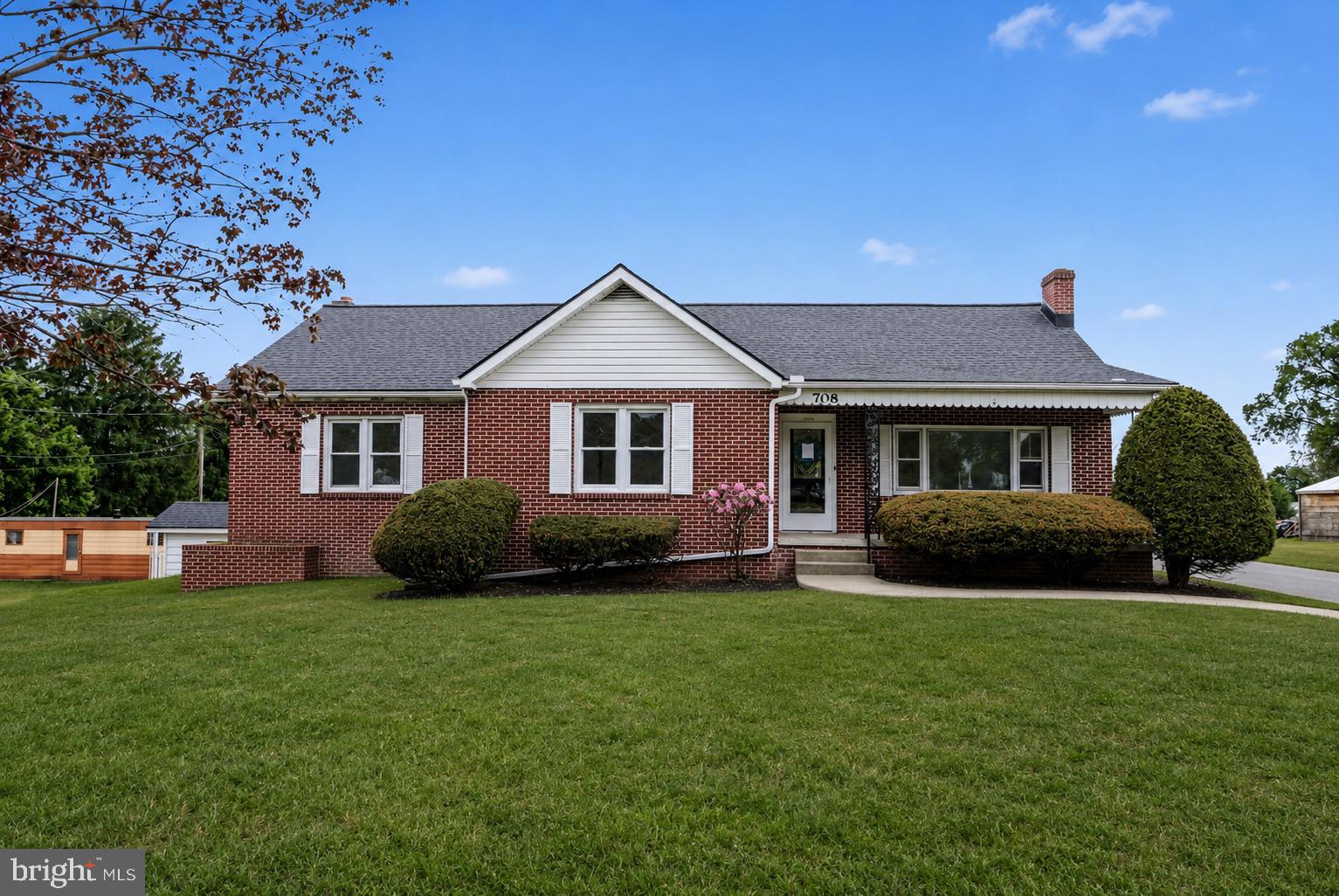 708 Baltimore Rd has been given a stunning refresh and is ready to impress! This large all-brick home offers 4 bedrooms, 3 bathrooms, and a long list of upgrades including fresh interior paint, brand-new vinyl and carpet flooring, updated light fixtures, new water heater, and new roofs on the main house and garage for peace of mind. The kitchen features quality Amish-built cabinetry paired with new countertops and appliances. With generous living spaces, rec space in the basement, and additional unfinished square footage upstairs and downstairs, there’s plenty of room to grow.

Conveniently located near Shippensburg University and major commuter routes to Carlisle and Harrisburg, this home combines classic construction with modern updates and endless potential.

Second unit mobile home can stay or be removed at cost of the seller.
