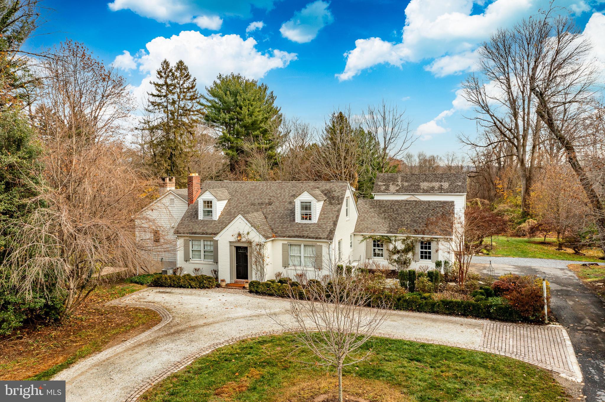 Coming Soon!  Set on 2 private acres in Pennsbury Township and the award-winning Unionville-Chadds Ford School District sits this authentic and classic Sears home with large additions that provide gracious living and entertaining space. Impeccably and tastefully redone, the home features 4 bedrooms and 3.5 baths. From the front entrance you enter into the formal living room that features a brick fireplace. This room is presently used as an office space. The Foyer opens to the large Dining Room, with a wall full of floor to ceiling windows and doors looking over the expansive rear patio. The gracious Butler’s Pantry provides plenty of extra prep space and is tastefully accented with metal and glass double barn doors. The completely redone gourmet eat-in kitchen features a premium gas cooktop, double ovens, Sub Zero refrigerator, a 10+ foot long island with sink, cozy fireplace, soaring ceilings and a generous sitting area with floor to ceiling windows of the view beyond. The first-floor master bedroom is very spacious and features a large walk-in closet, double vanities, and a rainforest shower. The main level also hosts a powder room, office, large laundry room and a game room. The second-floor features two bedrooms and a full hall bath. There is an additional large bedroom suite with full bath and kitchenette accessed via a private entrance. There is semi-walkout basement, great for storage. The huge back deck has gorgeous views overlooking the meadow and is perfect for entertaining and relaxing. All in sought-after Unionville-Chadds Ford Schools, minutes from Centerville, Wilmington, Kennett Square and an easy drive to the Philadelphia Airport. Please note that this property is adjacent to the Fairville Inn and can be purchased along with the Inn. For more information about this unique opportunity, please contact the Listing Agent and also view the listing for the Fairville Inn: PACT2111796 or the listing for the joint offering: PACT2114060.