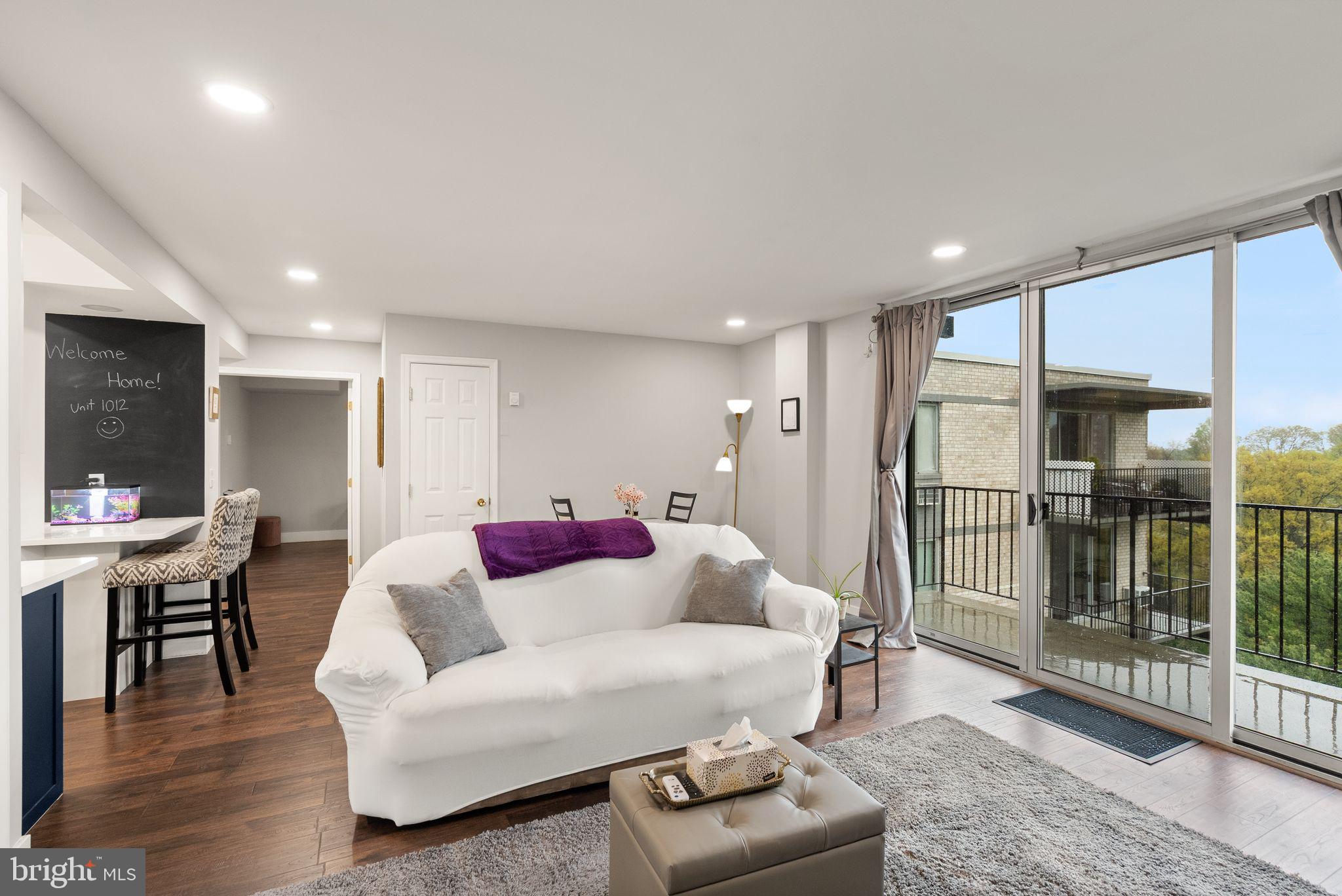 Top-Floor 2BR/1BA Corner Unit with Views, Smart Upgrades & Optional Furnishings – Available Now in Barcroft Hills!

Welcome home to this beautifully updated penthouse-level 2-bedroom condo in the heart of Barcroft Hills. This light-filled corner unit offers incredible city views, modern upgrades, and the option to rent furnished or unfurnished—perfect for flexible, turnkey living.

Rental Options:

$2,600/month furnished
$2,550/month unfurnished

Inside, you'll find wide-plank flooring throughout, upgraded baseboard moulding, and a fully renovated open-concept kitchen with quartz countertops, stainless steel appliances, a tile backsplash, under-cabinet lighting, and a center island with bonus storage.

The living room opens to a private balcony with panoramic skyline views—including the Washington Monument and Alexandria’s cityscape. Smart features include ceiling lighting with dimmers and a Google/Alexa-compatible smart switch.

French doors lead into the spacious primary bedroom with a walk-in closet and its own air conditioning unit (2019). The bathroom has been stylishly remodeled, and the home also includes a 2022 in-wall combo A/C and heat unit for year-round comfort. Additional updates include a new electric panel (2023) and new windows (2024) for improved energy efficiency and quiet.

Rent includes all utilities except cable/internet and access to building amenities such as:
-Rooftop clubroom
-Swimming pool
- Tennis courts
-  Dedicated storage unit
- Pet-friendly policy
- Laundry on each floor
- Ample surface parking

Conveniently located just 10 minutes from Metro, with easy access to I-395, The Pentagon, DC, Seven Corners, Bailey’s Crossroads, and Amazon HQ2. You’re minutes from local restaurants and shops, plus Amazon Fresh, Trader Joe’s, and two OneLife Fitness centers.

Note: Living room radiators convey as-is. Wall unit provides both A/C and heat. Owner also open to a sale of the home.