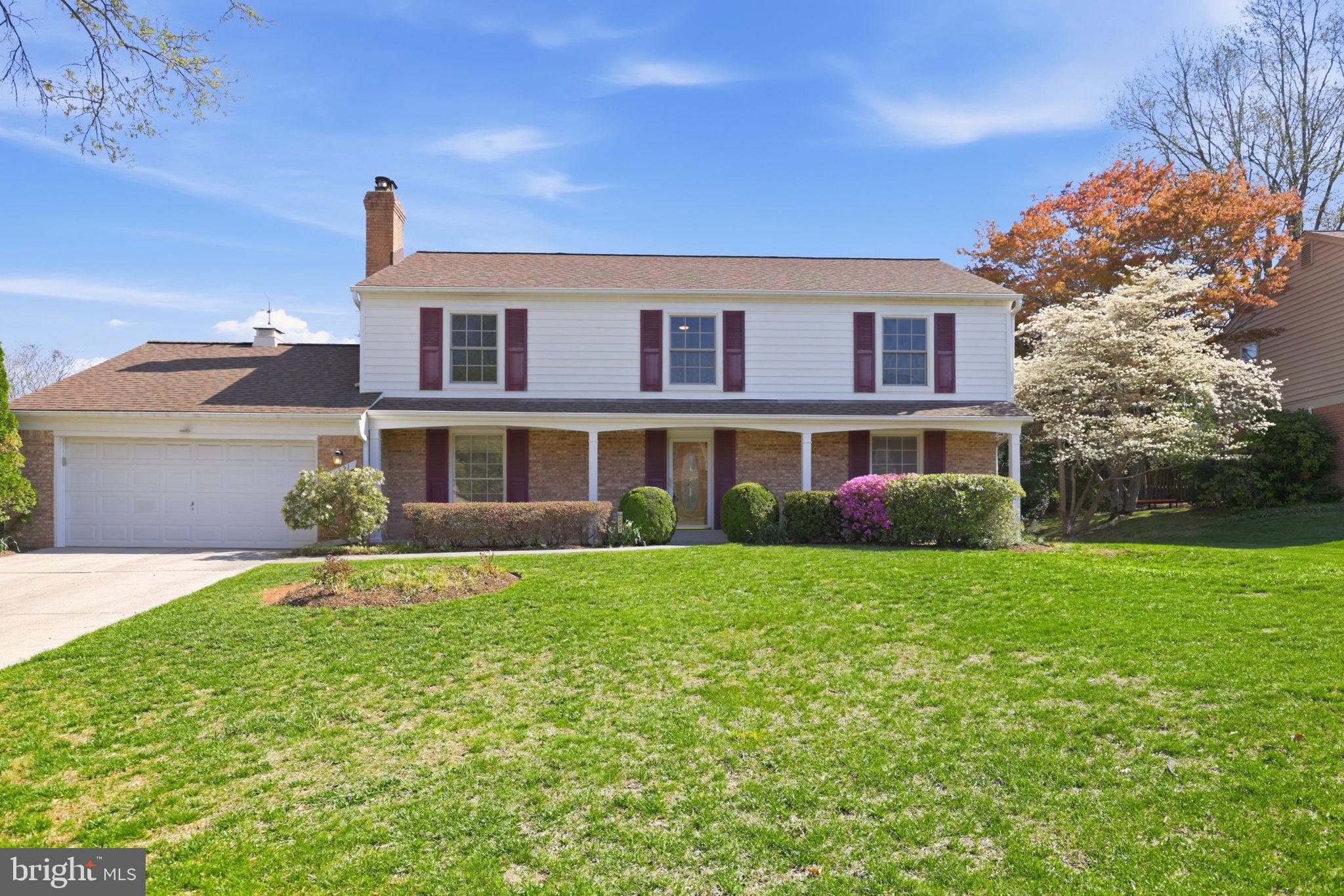 Welcome to 12721 Lincolnshire Drive, a beautifully maintained Pulte Georgetown model in Potomac's sought-after Fox Hills West neighborhood. Lovingly cared for by its original owner, this classic 4-bedroom, 2.5-bath Colonial sits on a lush, level lot framed by mature Bradford pear trees, flowering cherries, and vibrant azaleas, offering timeless curb appeal with its brick-and-siding facade, covered front porch, and attached garage.<br><br>
Step inside to discover gleaming hardwood floors flowing throughout both levels. The spacious family room is the heart of the home, featuring a striking full-wall brick fireplace, exposed wood ceiling beams, and recessed lighting, perfect for cozy evenings or effortless entertaining. The formal living room and dining room offer elegant touches including crown molding and chair rail detail, providing a gracious flow for hosting.<br><br>
The eat-in kitchen is bright and functional with maple cabinetry featuring soft-close drawers, Corian countertops, stone tile backsplash, stainless steel appliances, a center peninsula, and a large window above the sink that floods the space with natural light. Sliding glass doors open directly to a brick patio and the flat backyard, ideal for outdoor dining, play, and relaxation.<br><br>
Upstairs, four generous bedrooms, all with hardwood floors and ceiling fans, offer comfortable living space. The expansive primary suite features a sitting area, ample closet space, and an en-suite bath with a glass-enclosed shower. The hall bathroom is well-appointed with a marble-top vanity and tiled shower. A convenient main-level half bath rounds out the home.<br><br>
The finished lower level delivers valuable bonus space with luxury vinyl plank flooring and recessed lighting, ready to serve as a recreation room, home gym, or home office.<br><br>
Fox Hills West is a true community gem, a well-established neighborhood of 552 homes built by Pulte between 1968 and 1973, with an active citizens association that organizes community events and maintains a neighborhood directory. Residents enjoy the 2.2-acre Fox Hills West Neighborhood Park with its playground, basketball court, tennis court, and gazebo, plus nearby Falls Road Local Park and a community trail system throughout. The neighborhood is zoned for Cold Spring Elementary and Cabin John Middle School, and has been redistricted to Hoover MS & Winston Churchill High School beginning in the 2027–2028 school year. Just minutes to Potomac Village, Cabin John Village, and Park Potomac, with favorites like Founding Farmers, King Street Oyster Bar, Boulangerie Christophe, and Harris Teeter all close by. Easy access to I-270, Great Falls National Park, the C&O Canal, and Glenstone Museum rounds out an unbeatable location.<br><br>
This is Potomac living at its best. Don't miss it.