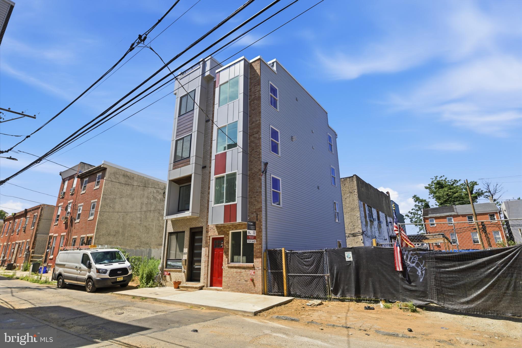 Welcome to 1511 W Flora Street, a stunning new construction home in the heart of Philadelphia's popular  Francisville neighborhood. This thoughtfully designed 4-story home offers 4 bedrooms, 4 full bathrooms, and a spacious open-concept layout.

Step inside to find hardwood flooring throughout, abundant natural light, and beautiful finishes at every turn. The kitchen features striking two-tone cabinetry, a built-in wine rack, stainless steel appliances, and a sleek range hood. Just off the kitchen, enjoy access to the private fenced rear yard.

The finished basement provides a bedroom, full bathroom and valuable additional living space ideal for a media room, home office, or gym. Upstairs, a convenient wet bar adds an extra touch of luxury, while the expansive roof deck offers incredible city views and the perfect setting for entertaining guests.

A 10-year tax abatement is pending, providing added value for homeowners and investors alike. Ideally situated near public transportation, this home places you just moments from neighborhood favorites including Bar Hygge, Tela's Market & Kitchen, Vineyards Cafe, OCF Coffee House, and Cambridge Street Coffee House, as well as nearby green spaces and recreation areas. Enjoy easy access to Fairmount, Brewerytown, Center City, and some of Philadelphia's best dining, shopping, and cultural attractions.

Don't miss the opportunity to own a brand-new home in one of Philadelphia's most exciting and convenient neighborhoods. Taxes and square footage are the responsibility of the buyer to verify.