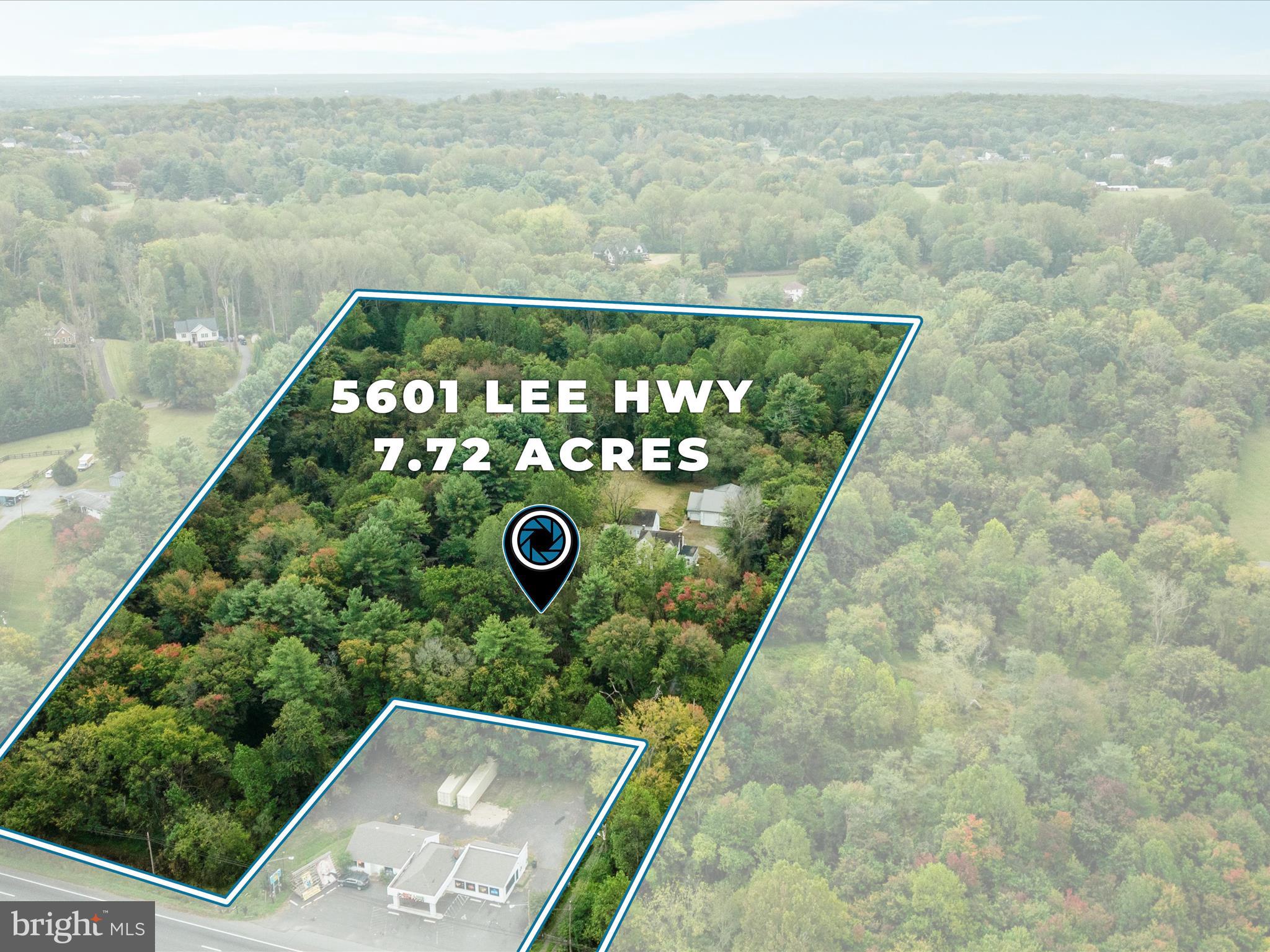 Incredible opportunity along Lee Highway! This 7.78-acre property offers exceptional potential with prime road frontage and a highly desirable location. The front portion of the property was previously subdivided and is now zoned commercial, opening the door to a variety of possibilities. The remaining acreage provides ample space for future development or investment. According to available documentation, the property may have potential for subdivision into up to seven parcels (buyer to verify; see attached documents for details).
There are three existing structures on the property being sold strictly AS-IS and are not considered habitable. The true value lies in the land, location, and future opportunity. Listing agent must be present for all showings. Gated access located at the end of the driveway.