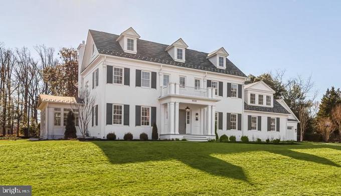 This spectacular new home was constructed by award winning custom builder, Foxhall Homes, and sits on a flat ¾-acre lot, perfect for future swimming pool and sports court. The extraordinary floor plan designed by GTM Architects boasts notable features such as a four-car garage, circular driveway with pavers, sensational mudroom with second laundry adjacent to full bathroom, screened porch with fireplace adjoining an expansive slate patio, three floor elevator, two staircases to all levels, and sunroom with cathedral ceiling that could serve as a second home office or music room.  The lower level features a future golf simulator room with 11'8" ceiling that could be a home theatre or a very impressive fitness room. The expansive open recreation area was designed for grand entertaining with large television viewing area flanked by space for gaming table or dining with wet-bar that is opposite a pool table or play room area. This home is loaded with discerning upgrades such as an imported 55-inch LaCanche French range, precast fireplace surround by Francois & Co, Woodmode inset cabinets; Kallista, Rohl & Kohler bath fixtures; heated bathroom floor, Kohler DTV shower system, Legrand multi-room audio speaker system, security system with touchpad, exterior architectural lighting, and gorgeous light fixtures from Visual Comfort. The property is located in the exclusive Arrowood neighborhood just off Bradley Blvd close to Burning Tree Club and Bethesda Country Club. Approximately 9,700 total sf. Contact Carl Becker to learn about more  new construction homes.