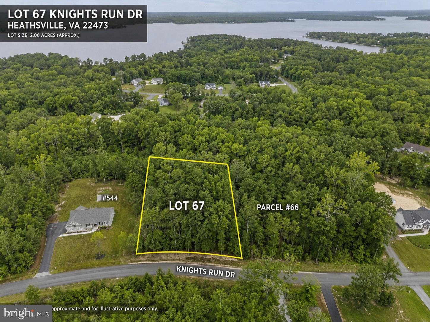 Beautiful 2.06-acre wooded lot ready for your future home! Conveniently located between house #544 and Parcel #66. Includes certification letter from the Northumberland County Health Department for a 3-bedroom septic system.