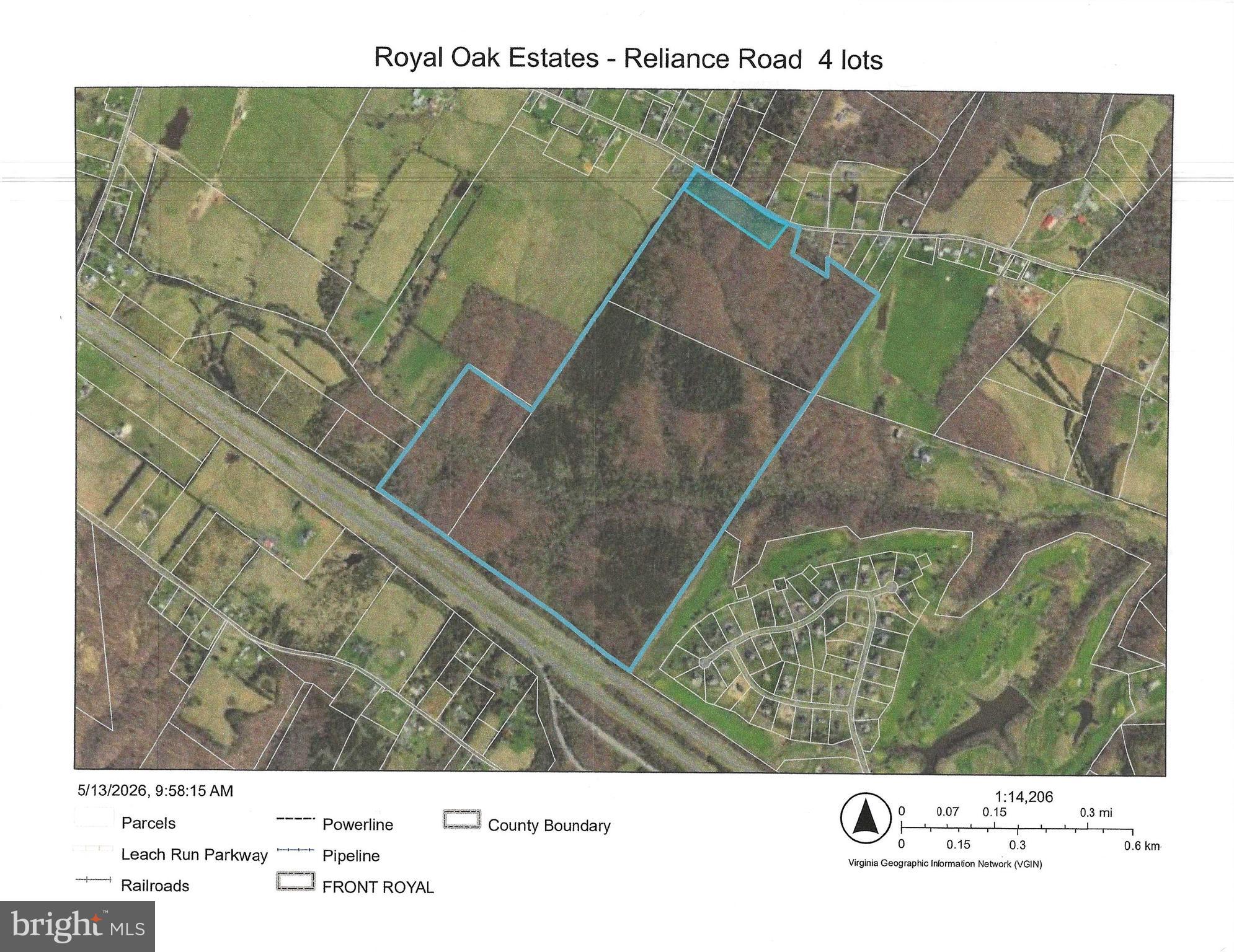 Large tract of land bordering the Sly Fox Golf Club.   183  wooded acres suitable for subdivision. The seller has created a sketch showing 36 lots for this subdivision that is BY RIGHT SO  it cannot be denied!   there are 24 1-acre lots; 9 ten-acre lots; 2 - 22 acre lots; and 1 - 20 acre lot & innternal streets that would stem from Reliance Rd.  Tax Map #11 13 (55.2704 ac),  TM#11 12 (103.00 ac), TM# 11 14 (4.00 ac),  and TM#11 8E (20.9187 ac)   Totaling 183.1891 acres.   All lots will be well & septic;  Seller is offering the front 24 one-acre lots with the vdot entrance installed for $700,000; the back lots will be sold as one parcel for 1.6 million or individually!     Take on this project and tap into the flux of buyers leaving the DC and NOVA areas for greener pastures.  Easy commute to DC and NOVA via I-66.  Enjoy local golf clubs, Vineyards, AT hiking, and Skyline Drive, and see why everyone is moving out here!  Close to Sly Fox Golf course - in Warren County with Middeltwon address!