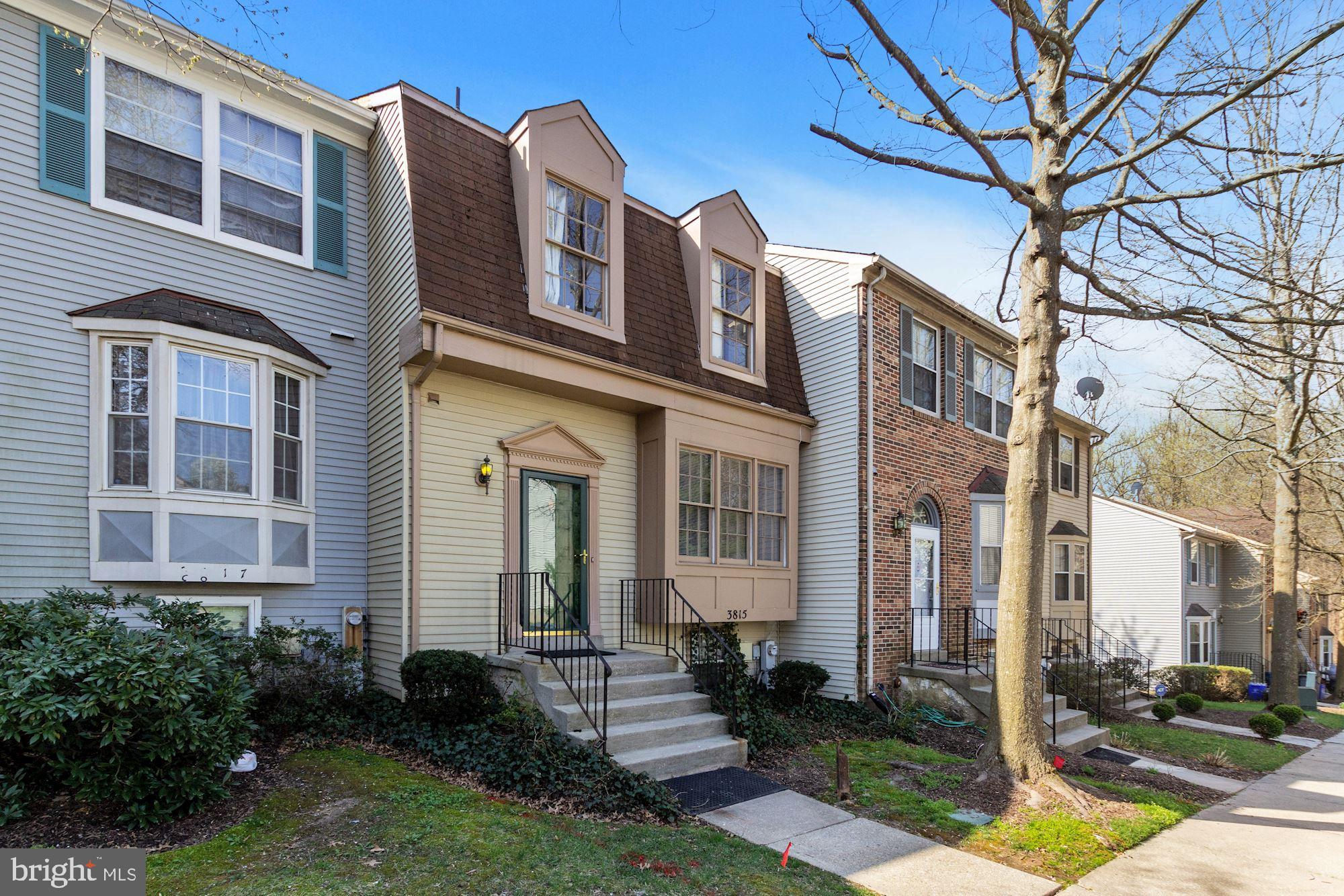 FOUR BEDROOMS 3.5 BATHS. FULLY FINISHED BASEMENT WITH DAYLIGHT BEDROOM,FULL BATH, AND WALKOUT FROM REC ROOM TO LOWER LEVEL PATIO. CATHEDRAL CEILINGS IN BEDROOMS,WOOD BURNING FIREPLACE, AND LARGE DECK OVERLOOKING TREES. CONVENIENT TO 95,29 AND DC & BALTIMORE.