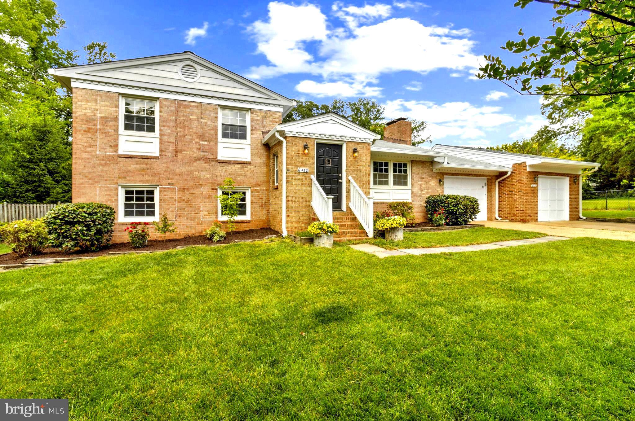 Rarely available all Brick home in this price range in this most desirable part of McLean!!  Approx 1/2 mile to downtown McLean, super convenient to all shopping, restaurants and entertainment, yet live in a peaceful quiet upscale neighborhood. This unique home is in excellent condition w/Remodeled kitchen that has stainless steel appliances, solid Quartz countertops and newer 42" cabinets with open wall contemporary pass thru to family room. Renovated modern updated baths, Recently refinished hardwood floors throughout the entire home. Lots of light throughout this cheery home. 4 levels, 2  fireplaces. Lower level rec room that can be used as playroom, rec room, exercise room, etc, with Brick wall fireplace. Plus another large unfinished area that can be a third large living/family room area with walkout stairs from 4th lower level to a fenced yard. Updated Double Pane Windows. Plenty of space for everyone. Room to expand, renovate or even rebuild on this lovely lot, Use your imagination.
All of these features and benefits - Plus you get to live in a luxury neighborhood surrounded by $2 - $3 million dollar homes for half the price. NEW A/C AND NEW AIR HANDLER