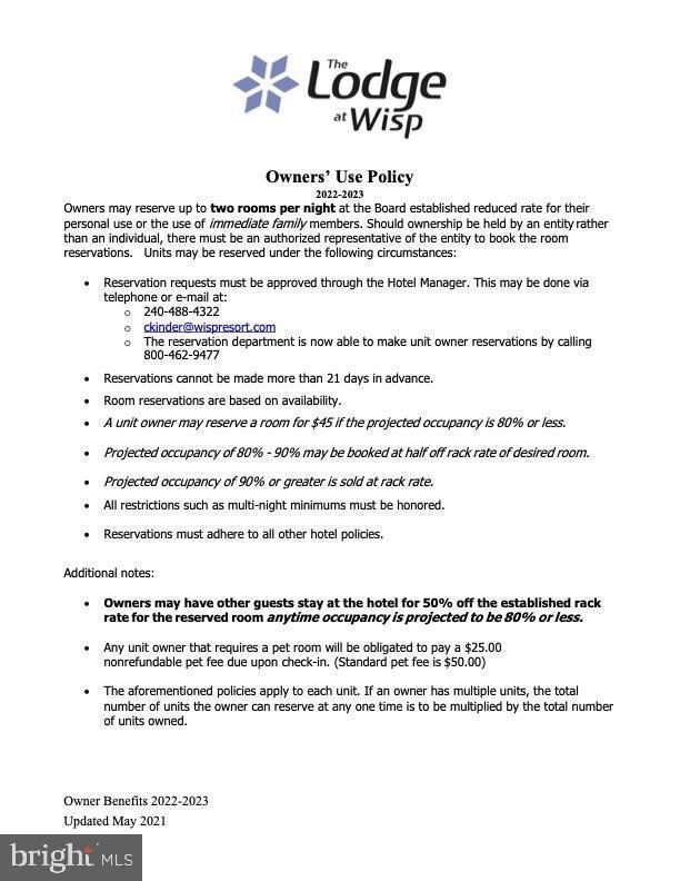WISP RESORT - Residential