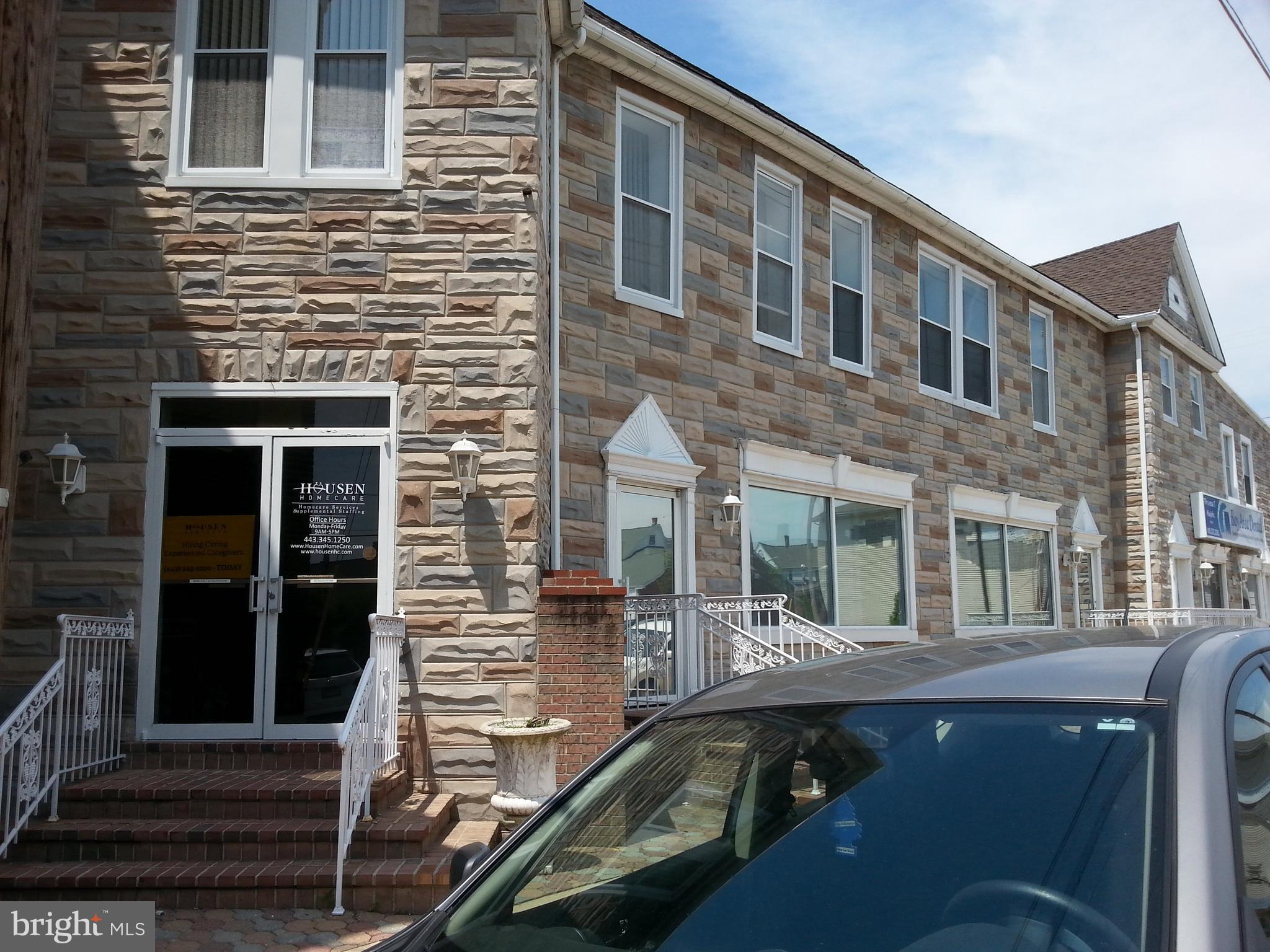 Great office space located in down town Aberdeen. close to banking, eateries, the post office, train station and public transportation. One block off Route 40.  Space contains 2 offices, kitchen and conference. Additional parking can possibly be worked out if needed.