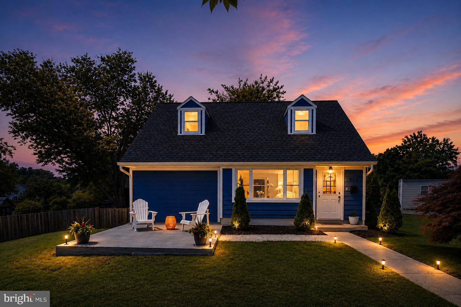 Perfectly situated on a 1/4 acre corner lot in sought-after Bucknell Manor, this gorgeous home was renovated from top to bottom in 2021.  It’s a bright and cheerful, charmer!  A 4-bedroom, 2.5 bath Cape, filled with natural light, featuring an open, modern floor plan centered around a stunning kitchen with stainless steel appliances, stone countertops, and a large island with seating for four.  The main level offers a spacious living area, dining space, separate laundry room, powder room, and a private primary suite complete with a walk-in closet and updated en-suite bath. A versatile fourth bedroom provides the perfect space for a home office, den, or guest room. Upstairs, you'll find two additional generously sized bedrooms, a reading nook and a beautifully updated full bath.  Hardwood floors run throughout. 2021 improvements include new roof, siding, HVAC, windows, fencing, lighting, fixtures, and appliances.  More recent updates include a new paved private driveway, an updated outside living space and fresh paint.  Outside, the expansive corner lot features a large front yard and a fully fenced side and rear yard with a patio—ideal for relaxing, entertaining, or play.  Conveniently located just moments from the Mt. Vernon Recreation Center and the scenic Mt. Vernon Trail, with easy access to Old Town Alexandria, the Pentagon, Washington, DC, and Fort Belvoir, this turn key home offers the perfect combination of style, comfort, and convenience. Just move in and enjoy!