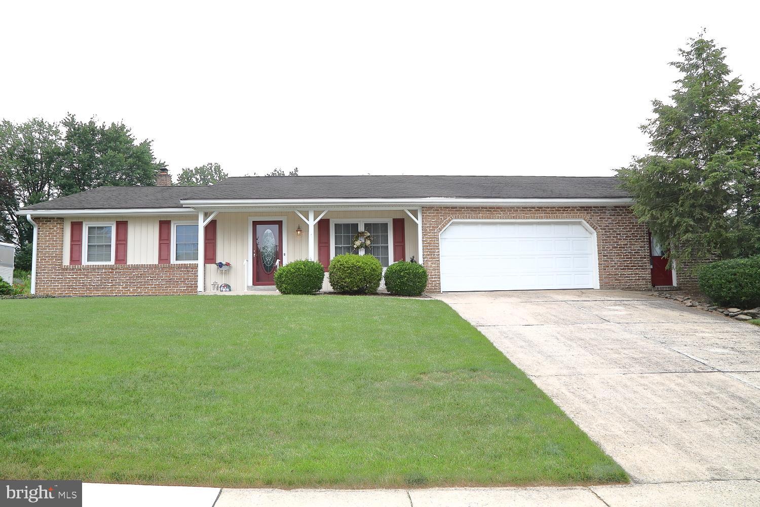 Welcome to this well-cared for 3 bedroom / 2 bath ranch situated in a quiet Akron neighborhood. Features include 2 family rooms with fireplaces (1st floor pellet/lower floor propane), large bedrooms, main level laundry, stainless appliances, built-in cabinets, oversized 2-car garage with pull-down attic steps, and shed.  Enter the pleasant sunroom, featuring large windows and skylights, overlooking the fenced yard and inground pool; offering outdoor space that provides both relaxation and the opportunity to entertain guests. Finished lower level and a large storage/mechanical area with built-in shelving are bonuses! Come take a look - you won't be disappointed!