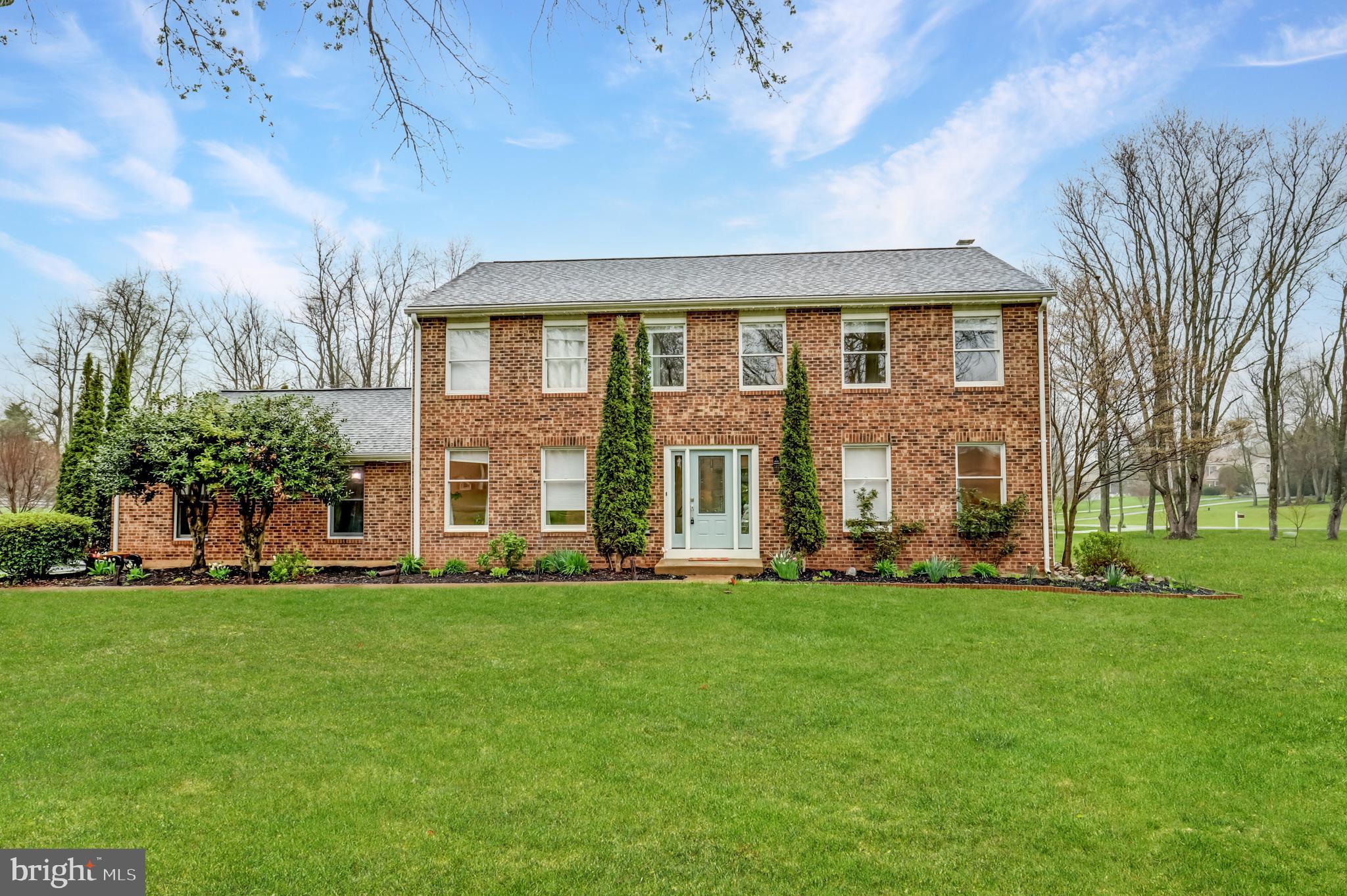 ***Assumable loan at 2.5% interest rate with Freedom Mortgage, VA or non-VA buyers can assume the loan. This stunning 4 bedroom, 3.5 bathroom Colonial home features a spacious and open floor plan, beautiful hardwood floors, and a corner lot with a yard that is just perfect for entertaining. Nestled in the sought after Stepney Plantation Estates community, this home offers the convenience of urban living with the tranquility of a peaceful suburban setting. You will be in awe of the amazing curb appeal, the long, paved driveway with plenty of parking leading up to the 2 car side load garage. You are instantly greeted by the character of this brick front home as you walk to the beautiful front door with glass inserts and classic charm. As you enter the home there is an inviting foyer that looks straight through to the back of the home with a large coat closet to the left and powder room to the right.  To the right of the foyer is the formal living room that can also be a playroom/den/office space.  To the left is the formal dining room, both front rooms have large picture windows. Entertain in style with this updated custom gourmet kitchen featuring a spacious layout, White Fantasy granite countertops and a six foot peninsula breakfast bar with space for stools.  Tons of beautiful white cabinets and stainless steel appliances.  The eat-in portion of the kitchen leads right into the family room with a brick wall fireplace and a wood stove insert to keep the home warm through the entire winter. Don’t forget the large sliding glass door to let in the sunlight leading out to the back deck, patio, firepit and fenced  portion of the yard.   The upper level of the home features 4 bedrooms and 2 full bathrooms. Embrace king-sized comfort in the primary bedroom retreat with a large walk-in closet.  The stunning en-suite bathroom has dual sink vanity and a huge stand up shower with white subway tile and silver accent tile.  Enjoy flexible furnishing options in the 3 large secondary bedrooms, 2 with ceiling fans and wood accent walls. The full hall bathroom includes a tub/shower combination and the laundry closet in the hallway is also at bedroom level for convenience.  Transform your downtime into memorable moments in this home's basement, complete with a large rec room and other flexible space for a media area or a play area. There is also another full bathroom with a large stand up shower and another huge walk-in closet for extra storage space.  Walkup to the backyard as well.  Updates to this amazing home include New heat pump and furnace 2020, New water filtration system with water softener 2020, New hot water heater 2022, New patio 2023, New sliding glass door 2023, Septic tank pumped September 2023. Newer hardwood floors main level, ceramic kitchen tile floors, high end newer carpet second level and basement. Newer interior doors, newer front door with glass sidelights. Newer light fixtures, recessed LED lights, and custom tile work in every bathroom. Newer roof, garage doors, and vinyl siding. Exceptional living awaits in this wonderful home with no HOA. Don't miss the chance to experience the perfect blend of comfort, convenience, and style. Schedule your showing now!
