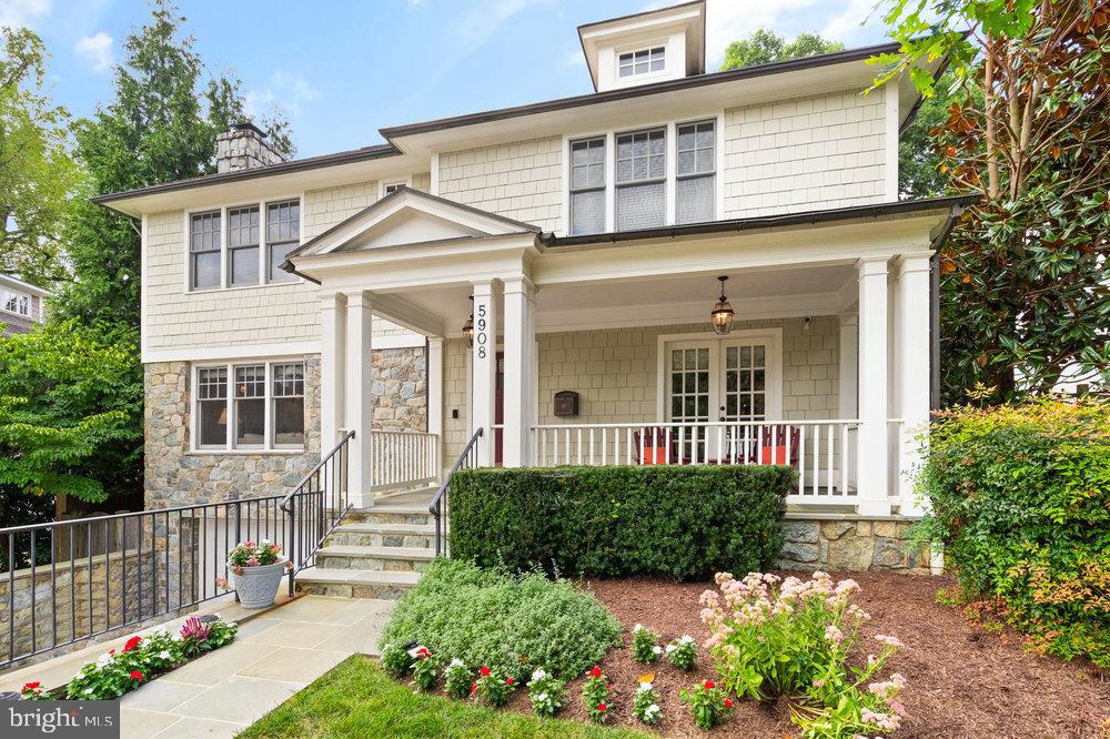 Fantastic Value! New Price! Welcome to 5908 Carlton Lane, perfectly situated in Glen Mar Park off of Massachusetts Ave. This 6-bedroom, spacious home offers a seamless blend of comfort, sophistication, and practicality, designed to meet the needs of both family living and entertaining. The main level features an open-concept kitchen with a central island and butler’s pantry, flowing effortlessly into the cozy family room. A formal living room, large dining room, and powder room round out the main floor, providing ample space for hosting guests or enjoying family time. Upstairs, you’ll find five generously sized bedrooms, including the primary suite with a spa-like bathroom and a walk-in closet. The fully finished lower level is perfect for recreation or work, featuring a rec room, office, bedroom, and full bathroom. A two-car garage and plenty of storage space add to the home's convenience. With its prime location and wonderful layout, 5908 Carlton Lane offers an ideal setting for comfortable family living.