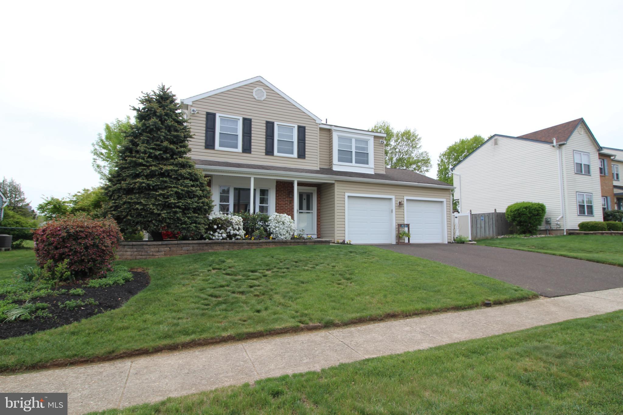 Impeccably maintained four bedroom Colonial in sought after Mill Creek Village. Every room has been upgraded over the the years of their ownership. The spacious eat-in kitchen is adorned with custom cabinets and granite counter tops. The family room with it's gas, brick fireplace will keep you warm on those winter nights. Exit the family room to your private back yard oasis with stamped concrete patio and beautiful shade trees and plenty of room for gardening. Back inside you will find the generous formal living room and dining room completing the first floor. Upstairs you will find the spacious master bedroom with it's own updated bath. While up there tour three other nice size bedrooms and hall bath. The full basement has a large storage area and could easily be finished if you want more interior space. The over sized two car garage features it own work shop. Sellers would prefer a mid July closing.