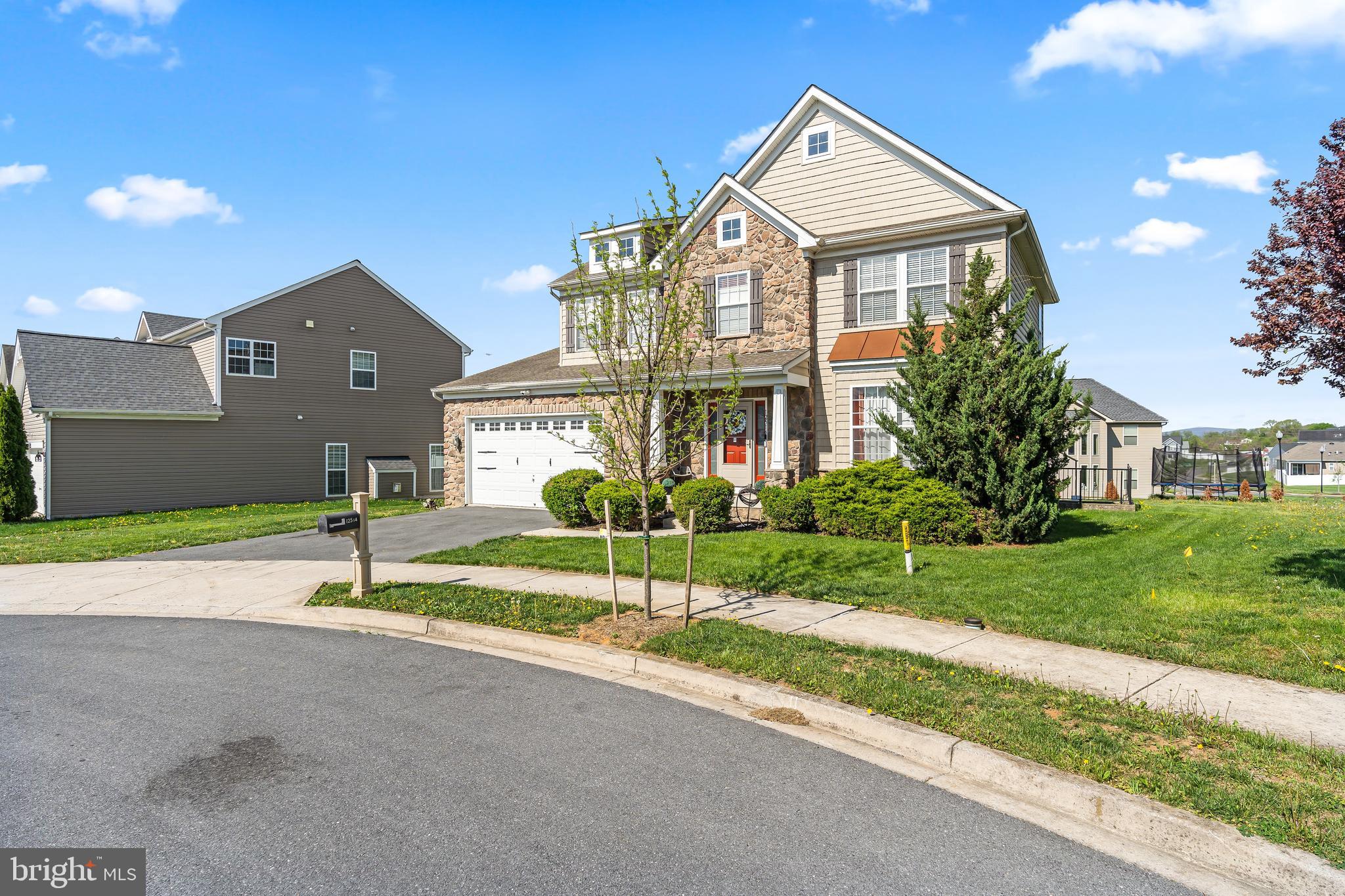 Welcome Home to 12514 Olivine Court! This cul-de-sac lot provides one of the quietest and secluded most parts of the Hagers Crossing Community! This 4-bedroom , 3 bathroom home also was built with a finished, walk-out basement, a sought-after feature that only select homes in the community have. Walking into the first floor, guests are met with a modern, yet spacious layout. A dedicated Living, Dining, Family , and Dinette area provide more than enough room for any event, use, or setting.  There is a gas-fireplace  located in the large Family room. The Laundry area is located on the main-floor in the dedicated Laundry/Mud room, next to the garage. The Garage is oversized, with an extra 2 foot extension, and a higher-than normal ceiling clearance. All of the homes bedrooms are located upstairs, with large rooms to accommodate ample furniture, bedroom sets, and more. The finished basement provides even more living/bonus/rec space, with a separate unfinished area ideal for storage. The walk-out feature adds significant practicality, allowing large pieces to be move in-and-out with ease. The  highly sought-after Hagers-Crossing community is a feature in of itself, offering amenities like a dedicated elementary school, pool, basketball courts, tennis/pickelball courts, expansive sidewalk trails, playground, pool house/community Center, and much more. Don't wait, this one won't last long! Call today for your private showing!