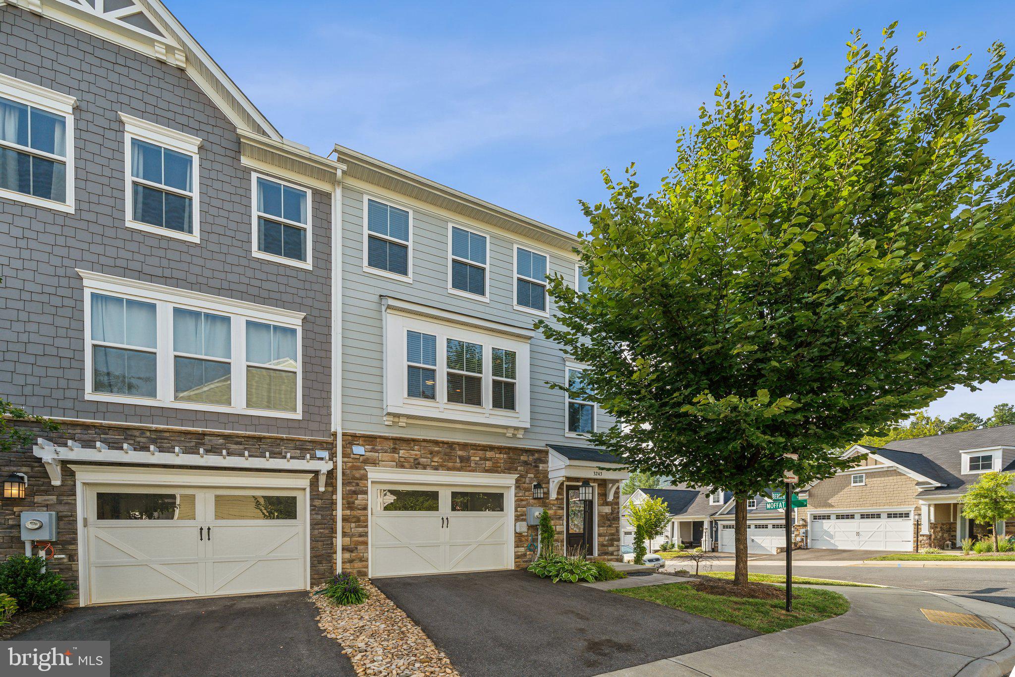 Discover the perfect END UNIT with  Carter Mountain VIEWS! This 4-level townhome in Avinity offers some of the best views. Quality built by Stanley Martin Homes.  You will love the large open floor plan with a open concept of kitchen, living room and dining areas, and a rear balcony -Amazing Mountain Views from all windows.  The gorgeous kitchen has a large island with seating pendant lighting, gas cooktop and vented stainless hood, double wall ovens, tile backsplash and pantry. The third floor includes the primary bedroom with a walk-in closet and full bath, two additional bedrooms, a full hallway bath, and a convenient laundry area. The top level boasts a office room/ bedroom with large sliding door to an outside terrace and perfect scenic views. The ground floor features a 1-car garage for parking, ample storage, and a versatile 4th bedroom that could also serve as a family room or home office, complete with a full bath and access to a rear patio. The home is finished with beautiful details and comes equipped with a tankless water heater and a built-in recirculating whole-home humidifier for added comfort. Barely lived in and move in ready.  Additional driveway parking. Great location minutes from UVA, Downtown, Wegmans, I-64 and the mall Are you interested in hiking, trail running, mountain biking, & being in nature?  Living here you have the 1200+/- acres of Biscuit Run State Park nearby.  Plus the Avinity neighborhood is a true community enjoy the dog park, clubhouse, playground & gym. Social events have been wine socials or the weekly food trucks. So much to love.