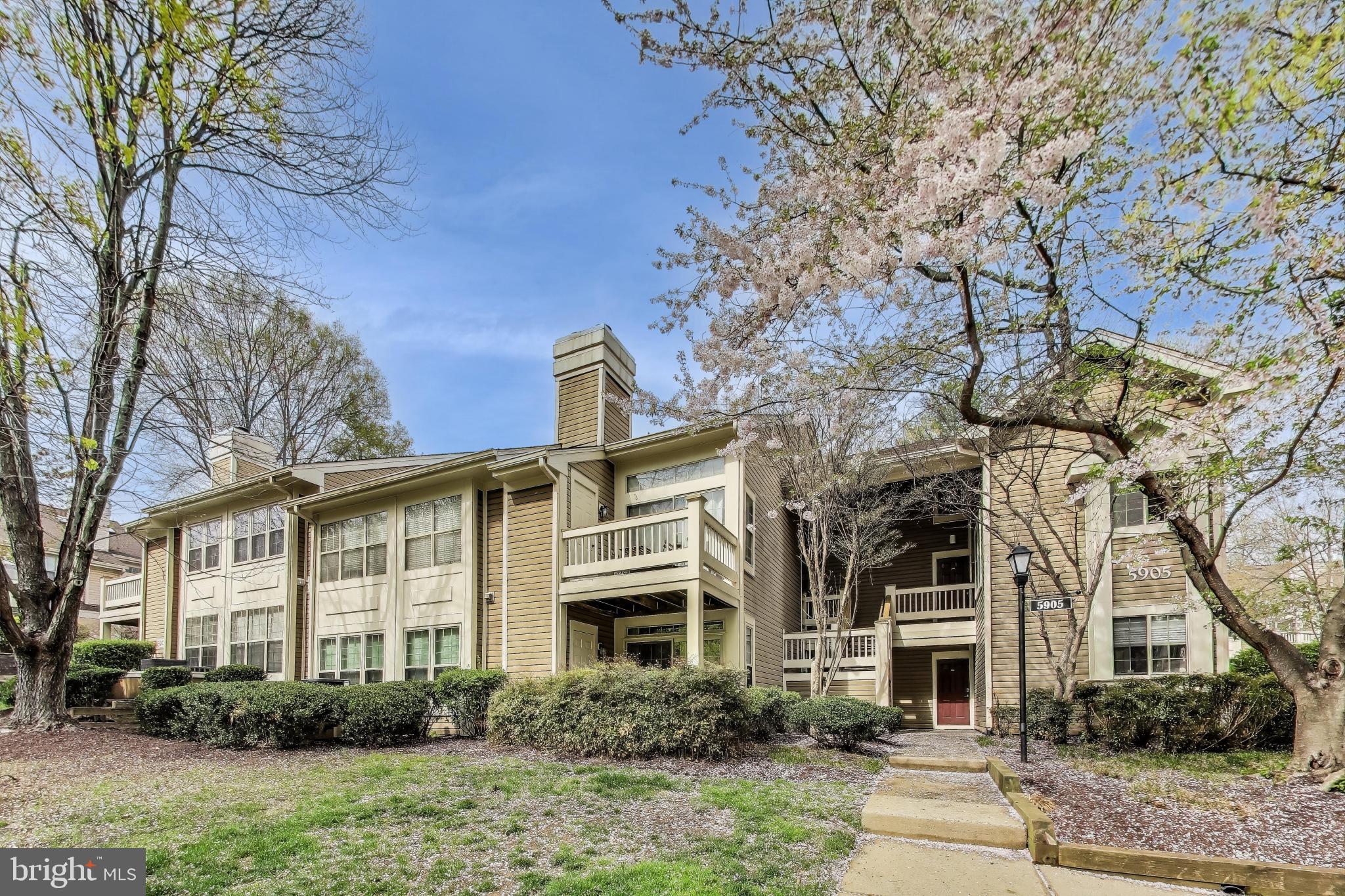 Welcome to 5905 Barbados Place #201, a beautifully refreshed Drake floor plan condo located in the sought-after Bentley Place community! This charming top-floor, corner unit offers 1 BEDROOM + LOFT WITH AN ATTACHED FULL BATHROOM, providing both comfort and versatility. With two skylights in the living room, natural light floods the space, complemented by a cozy wood-burning fireplace and a private balcony overlooking lush green space.

The main level features slate tile flooring and a spacious kitchen with stainless steel appliances, granite countertops, and a convenient washer/dryer combo. You'll also find a LARGE BEDROOM with ample closet space and the MAIN LEVEL FULL BATHROOM with a tub. The dining area next to the kitchen provides plenty of room for entertaining and everyday living.

A striking spiral staircase leads you to the UPPER LEVEL LOFT, where hardwood floors extend throughout. This flexible space can serve as a media room, office, or additional bedroom, complete with SECOND FULL BATH and a large storage closet. The loft area overlooks the living room, adding a sense of openness and charm to the home.

Freshly painted with brand-new carpet, this condo is move-in ready! Enjoy all the benefits of this wonderful community, including a pool, tennis courts, and ample guest parking. Located just minutes from Grosvenor Metro, the MARC Train in Garrett Park, Whole Foods, and fantastic shopping options, you'll have everything you need at your doorstep. Suburban Hospital, NIH, and other key destinations are also conveniently nearby.

Don’t miss out on this incredible opportunity—Contact listing agent Brett Rubin with any questions & schedule your tour today!
