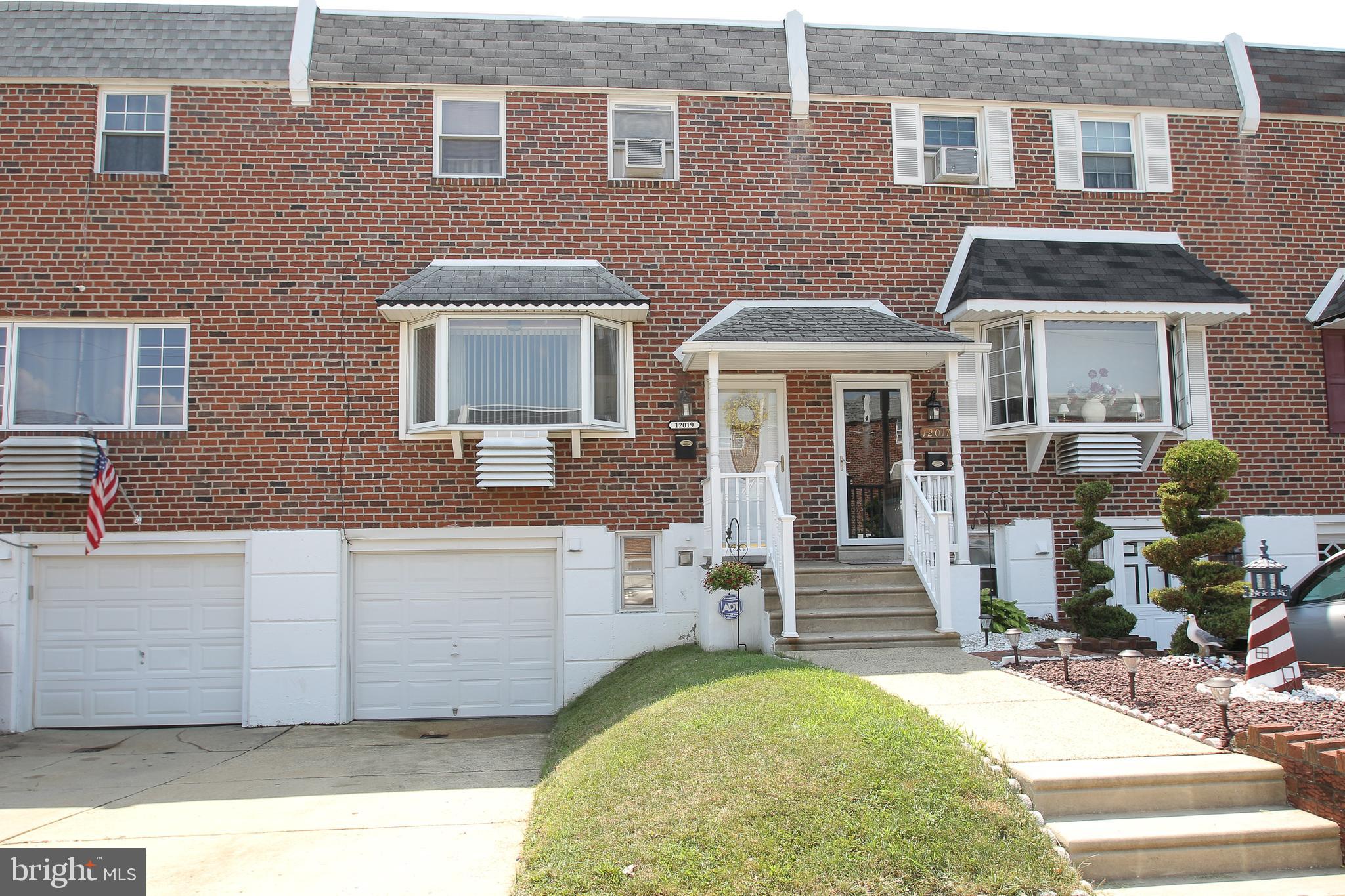 Welcome Home to 12019 Covert Road, located in one of the nicest neighborhoods in NE Philly.  This large beautifully maintained Row features 3 bedrooms, 1 full & (2) half baths, updated kitchen, large living and dining rooms, finished basement, garage and nice size yard.